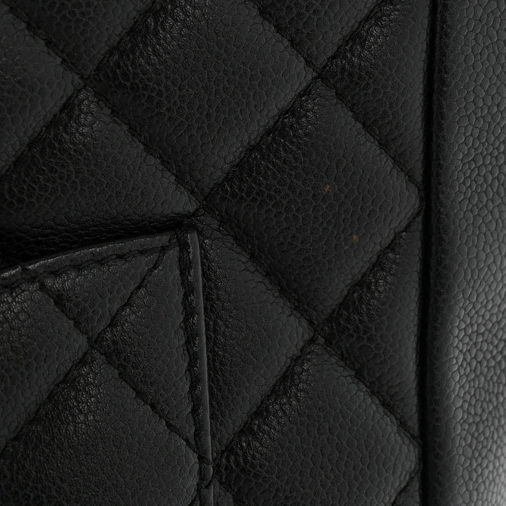 Chanel Caviar Quilted Petit Shopping Tote PST Black