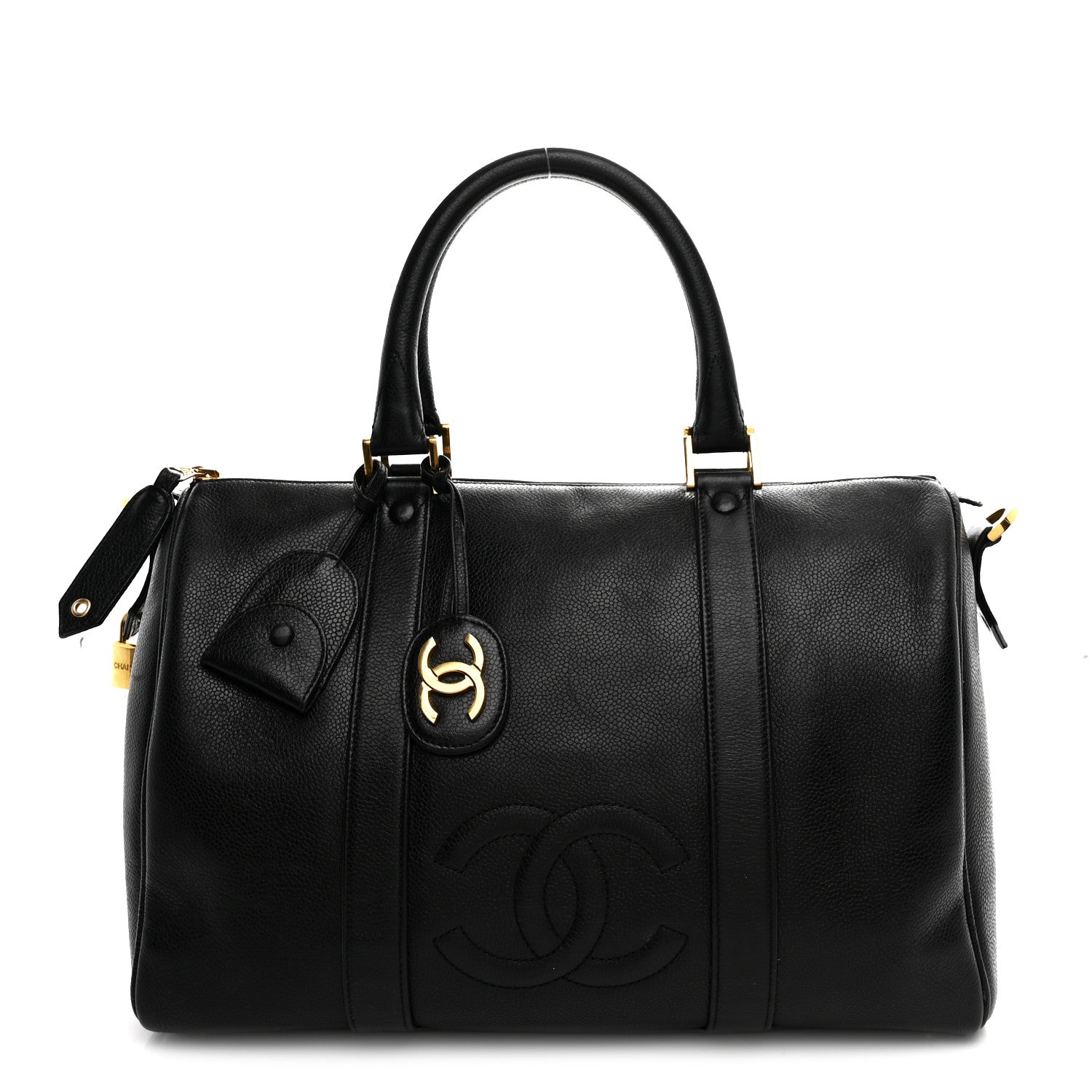 Chanel Caviar Timeless CC Duffel Bag Black