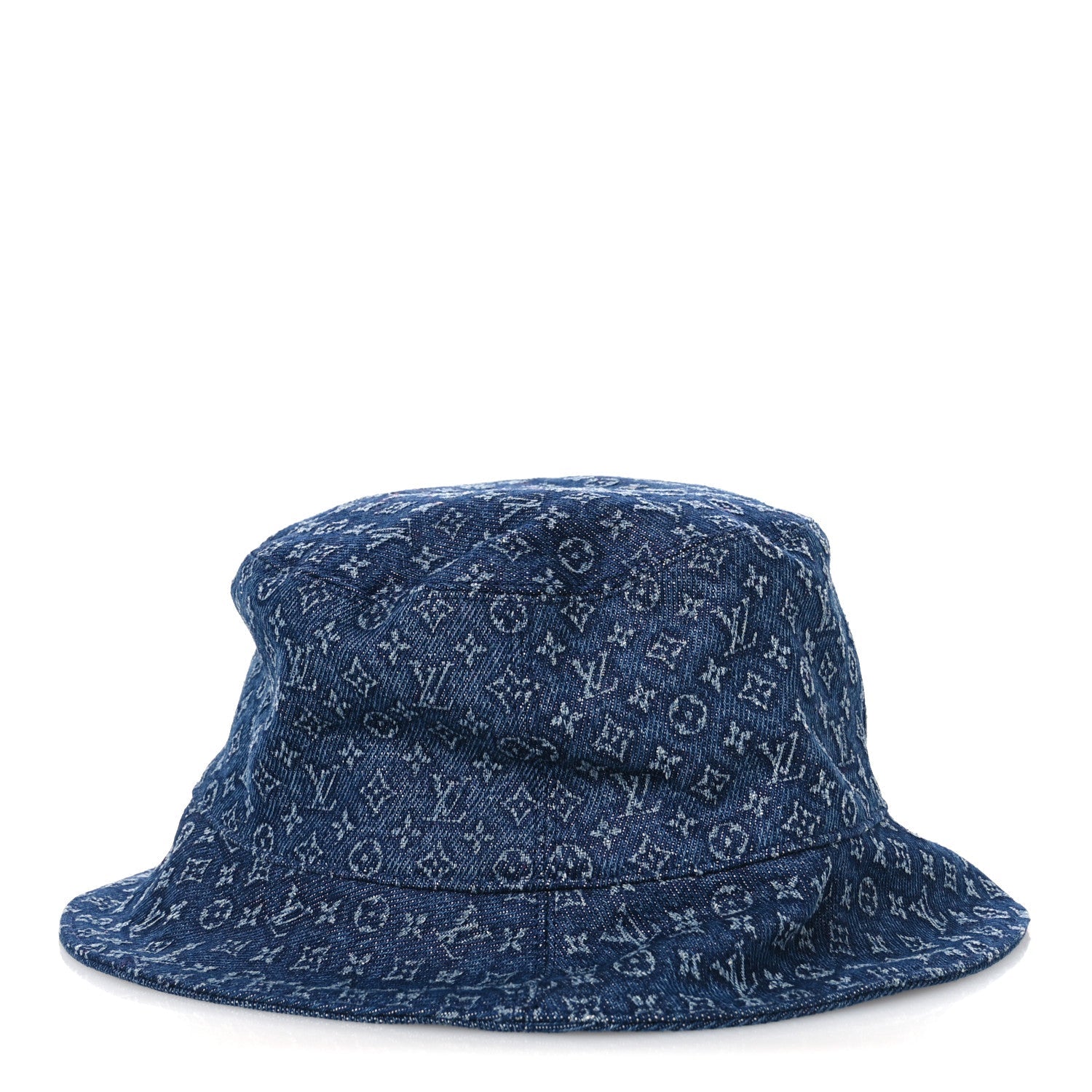 Louis Vuitton Monogram Denim Reversible Everyday Bucket Hat M Blue