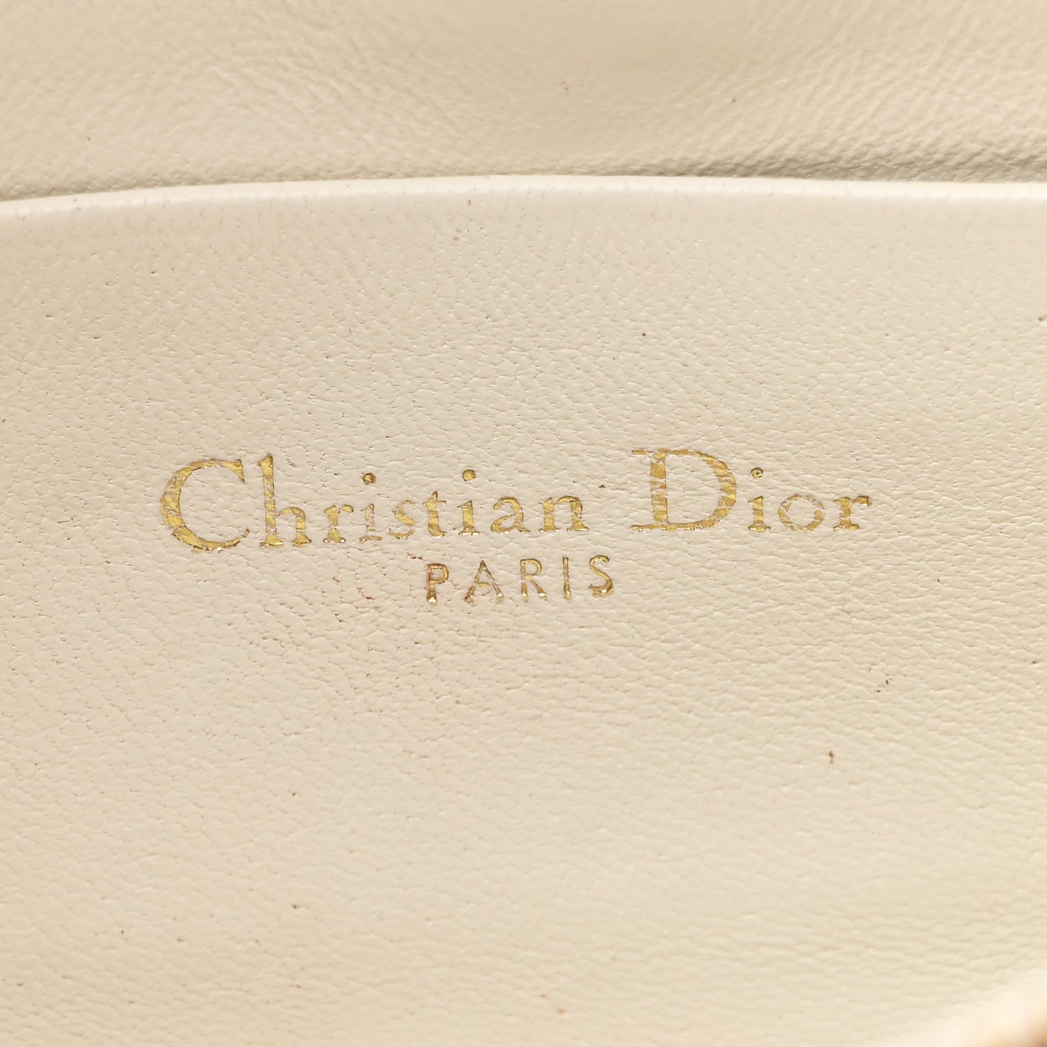 Christian Dior Calfskin Macrocannage Mini Caro Bag White