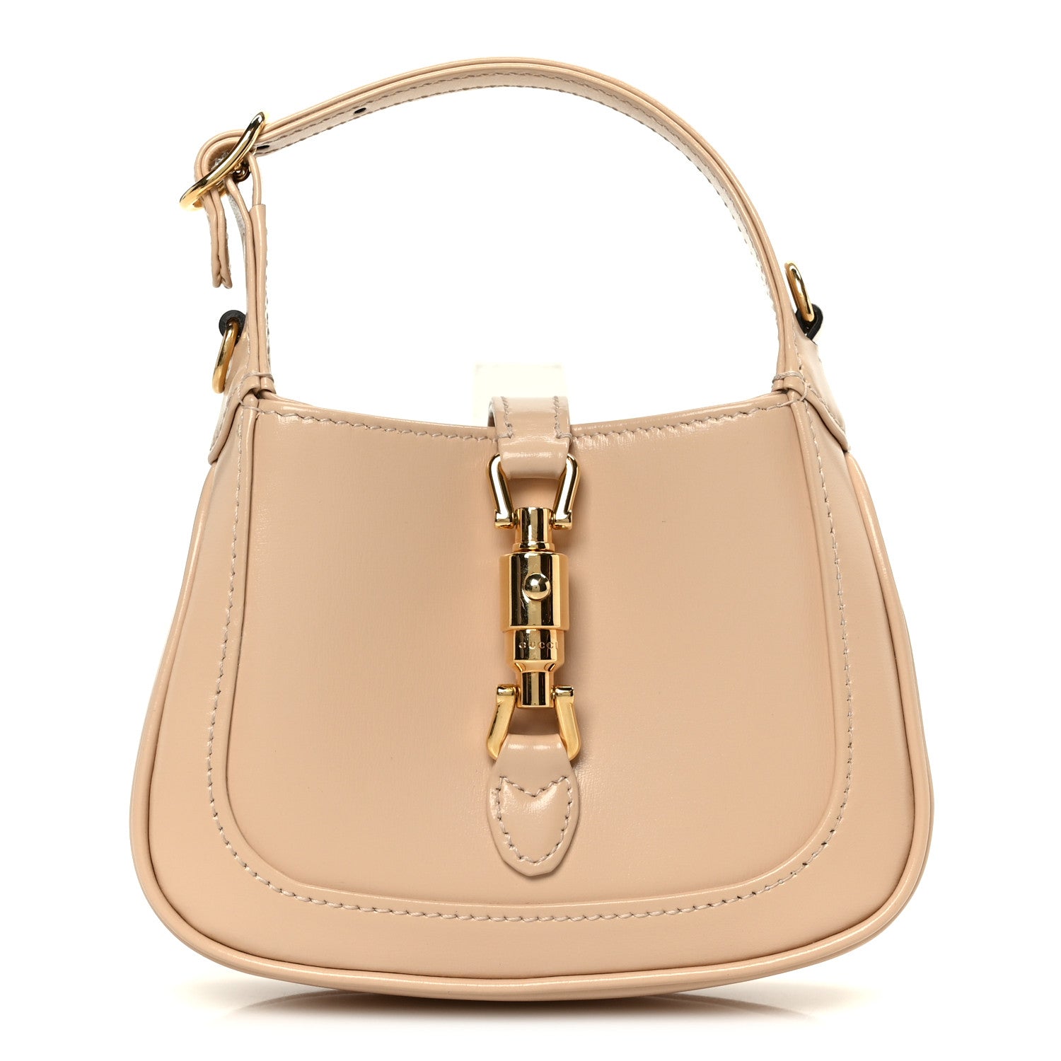 Gucci Boarded Dyana Lux Calfskin Nano Jackie 1961 Hobo Souffle Rose