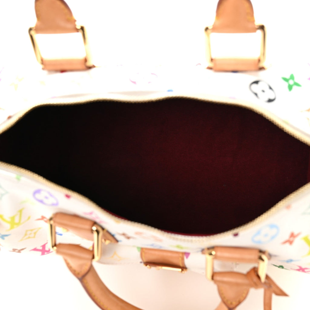 Louis Vuitton Monogram Multicolor Speedy 30 White