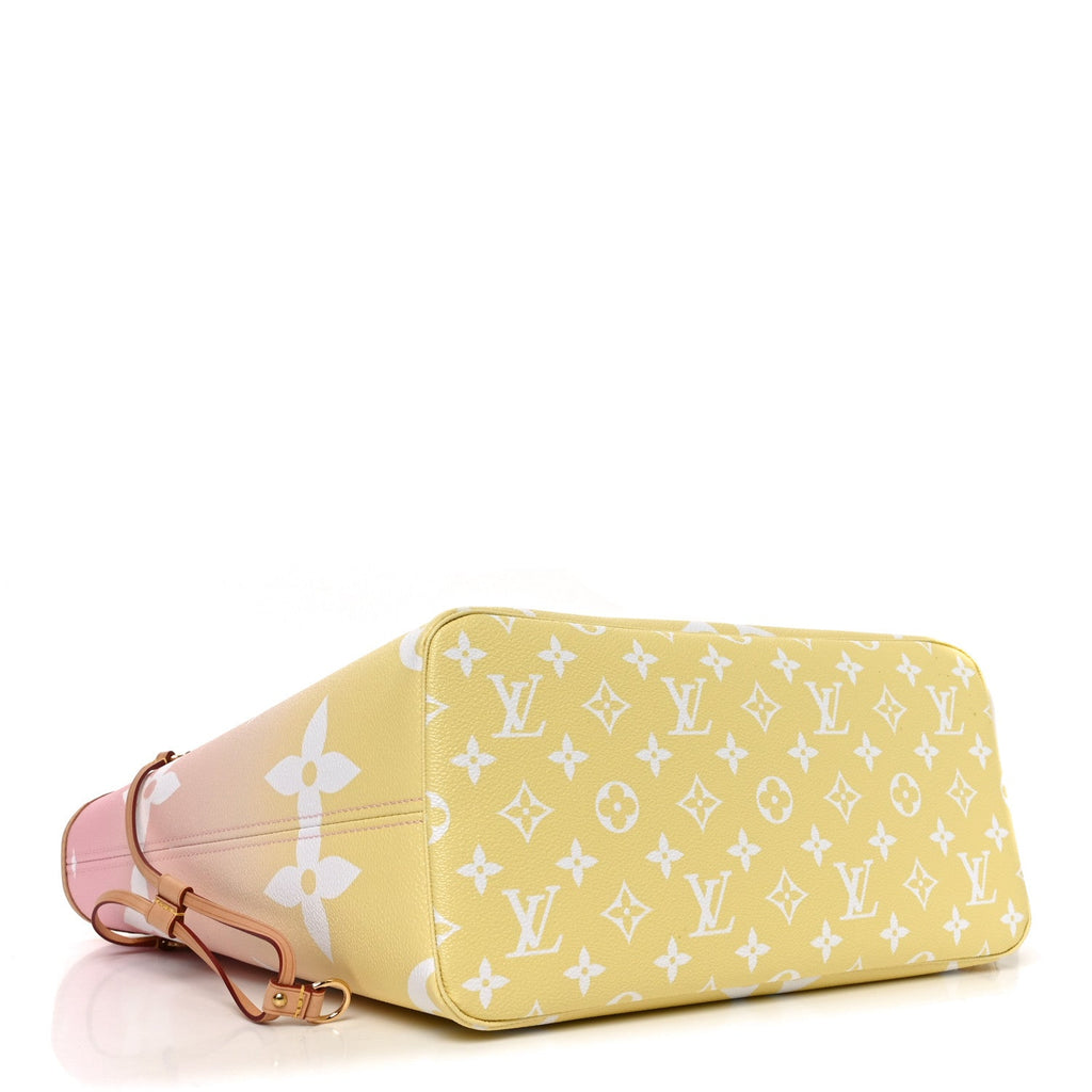 Louis Vuitton Monogram Giant By The Pool Neverfull MM Light Pink