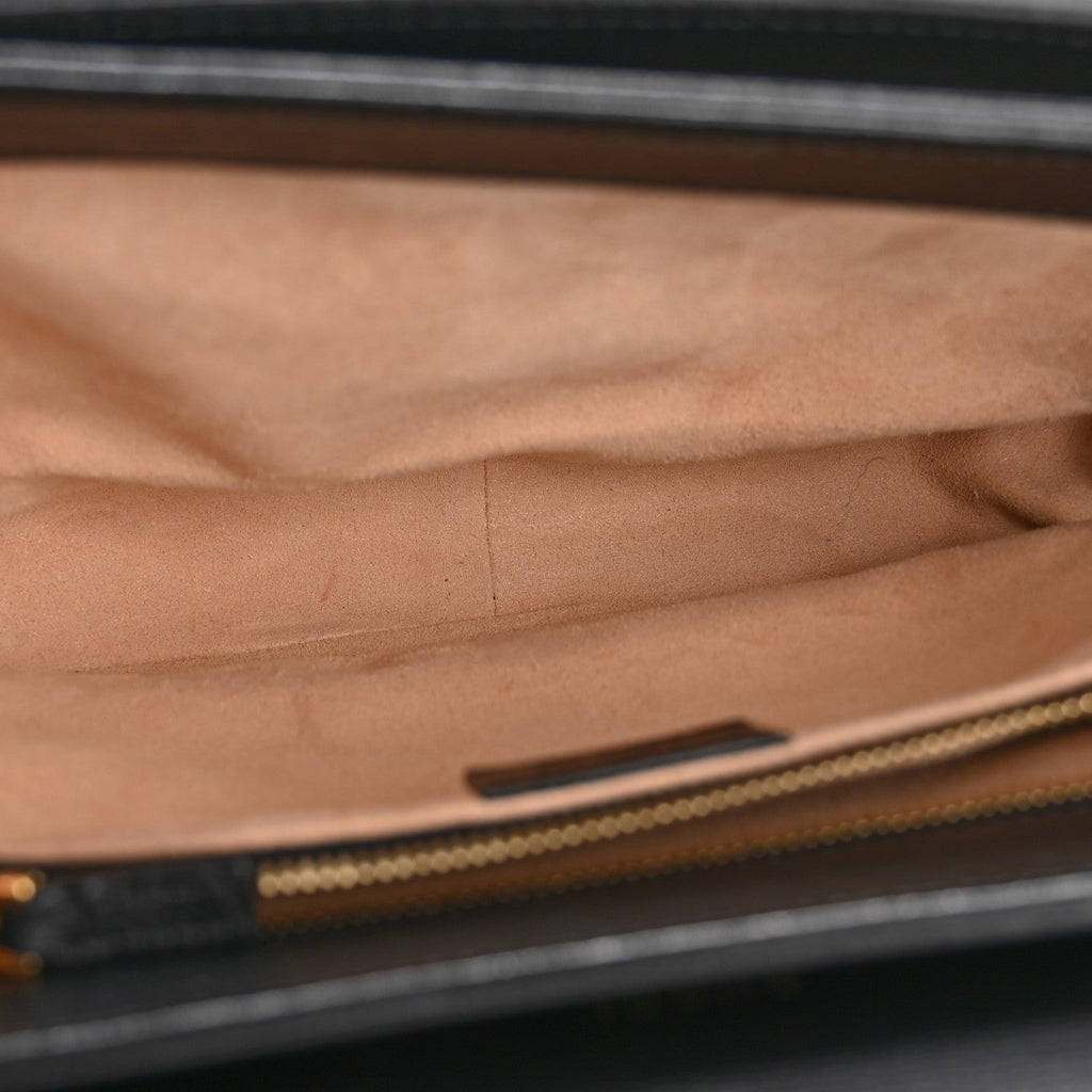 Gucci Azalea Calfskin Horsebit 1955 Shoulder Bag Black