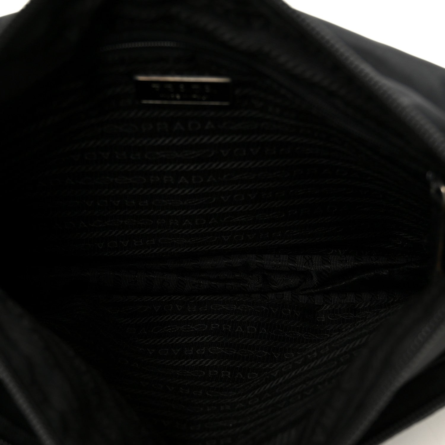 Prada Tessuto Nylon Messenger Bag Black