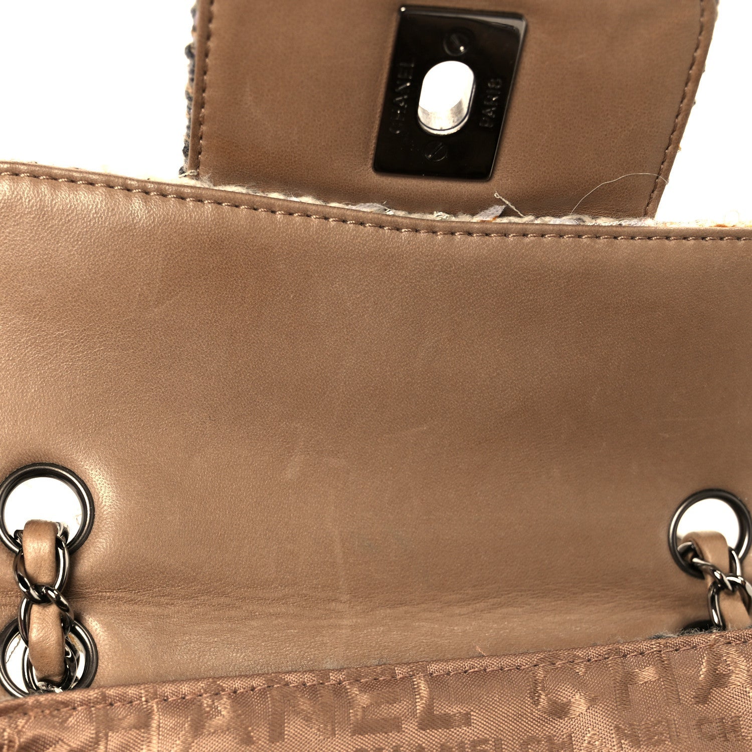 Chanel Tweed Small Fantasy Flap Grey