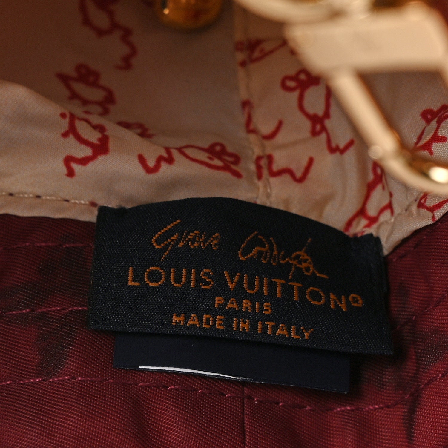 Louis Vuitton LV X Grace Coddington Polymade Monogram Pocket Bucket Hat M Raspberry