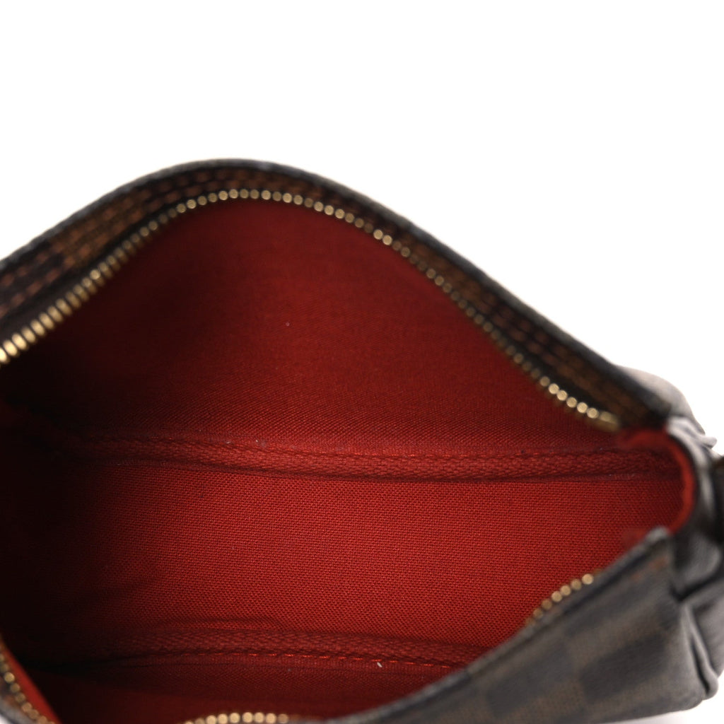 Louis Vuitton Damier Ebene Trousse Make Up Bag Pochette