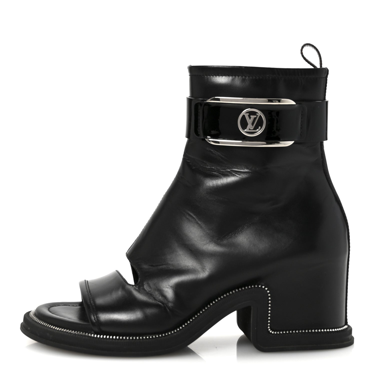 Louis Vuitton Calfskin Moonlight Boots 36.5 Black