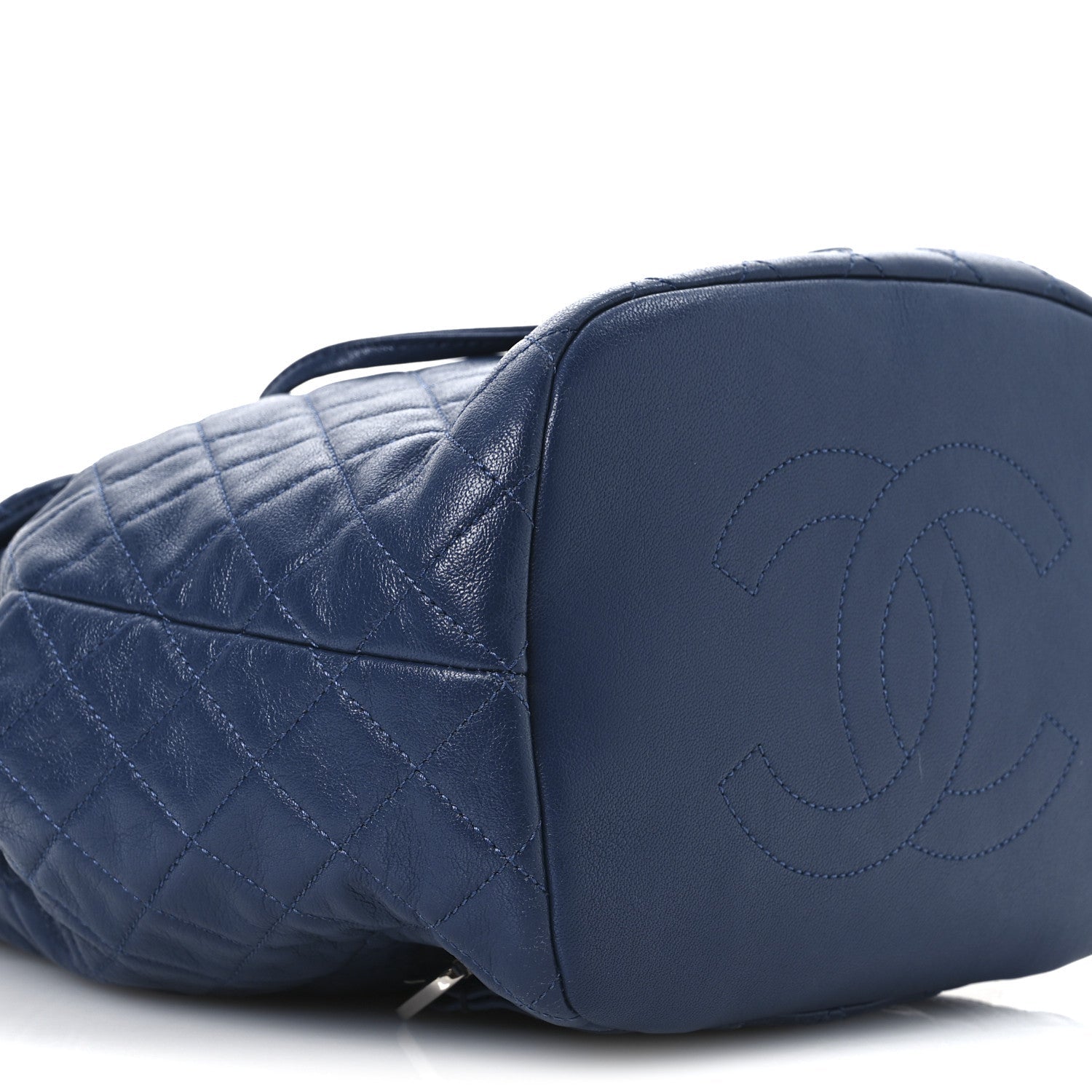 Chanel Calfskin Quilted Small Urban Spirit Backpack Blue