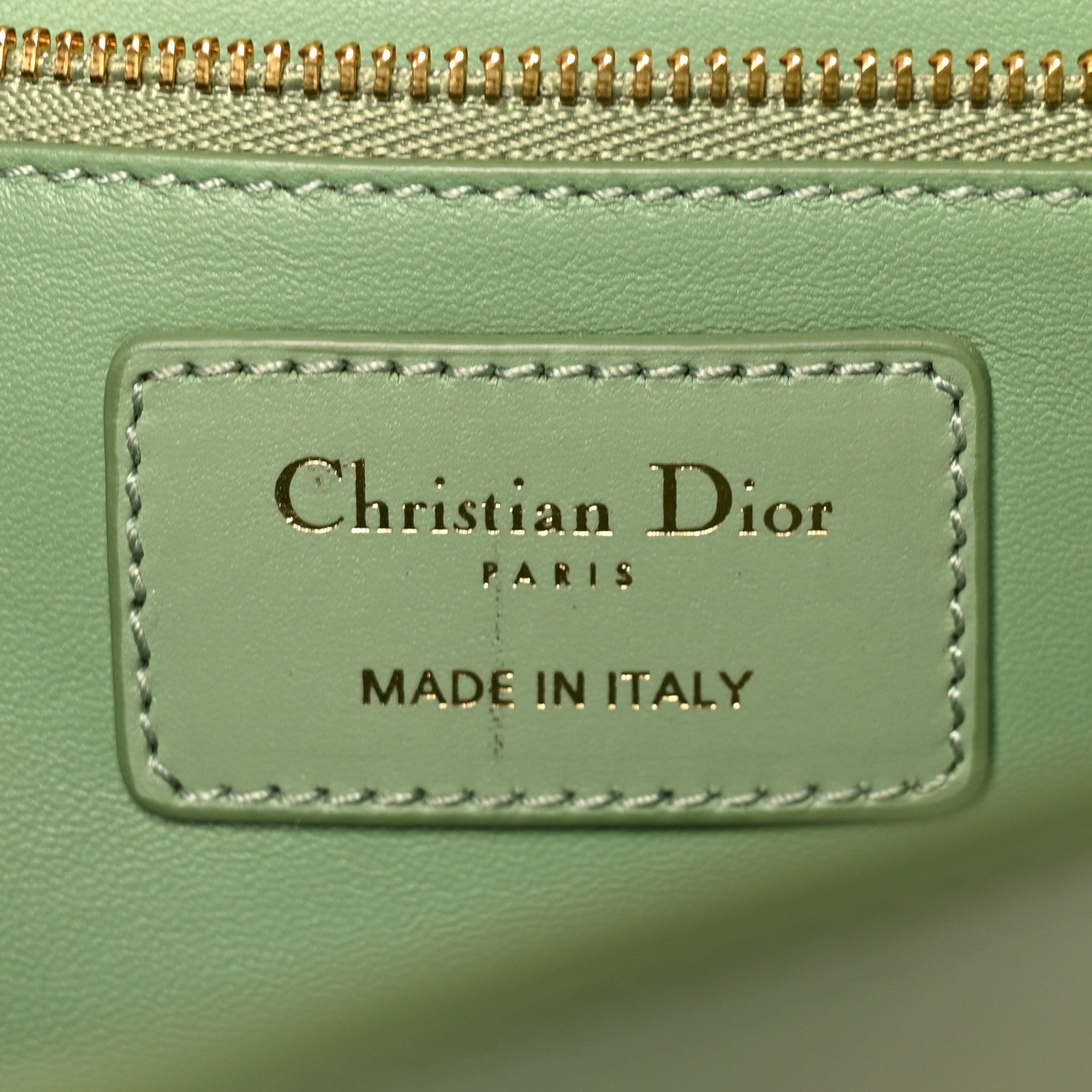Christian Dior Smooth Calfskin 30 Montaigne Flap Bag Mint Green