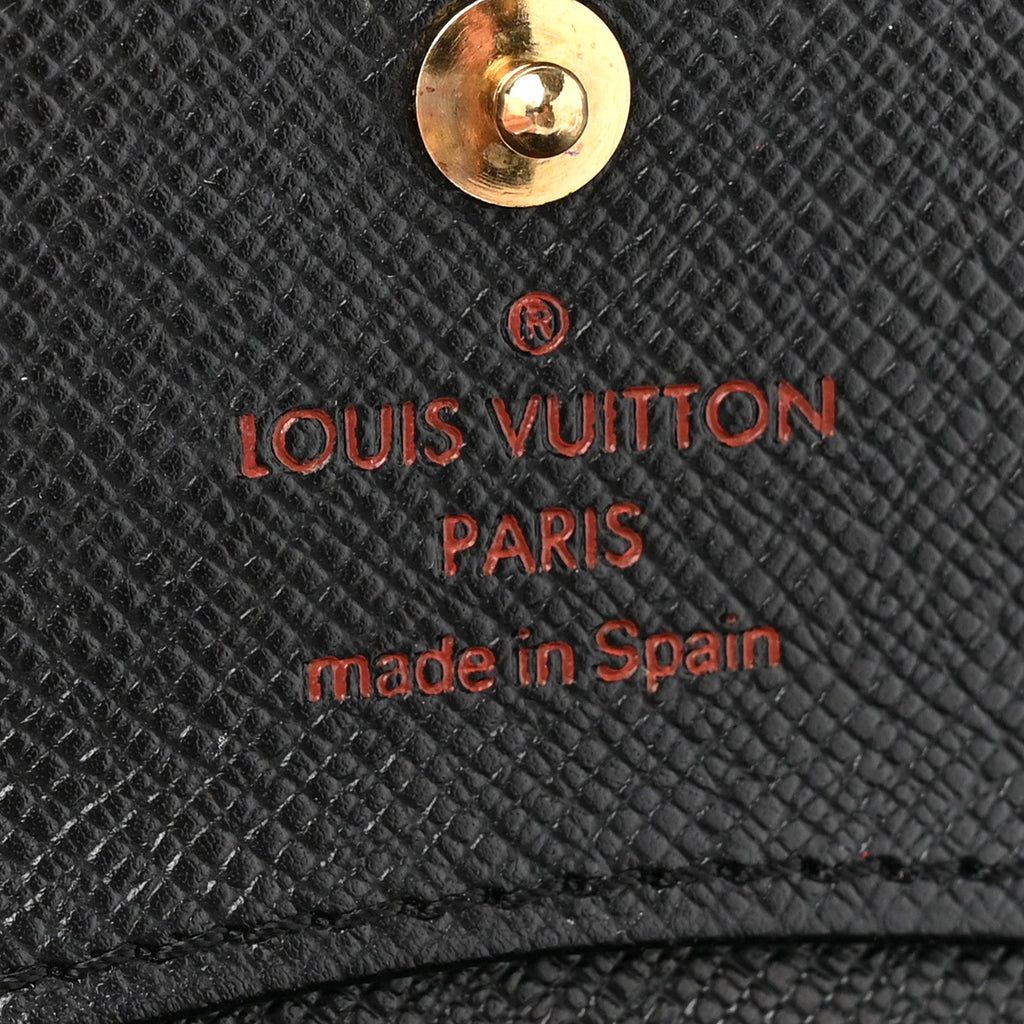 Louis Vuitton Epi Coin Purse Wallet Black