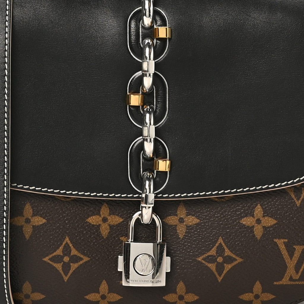 Louis Vuitton Calfskin Monogram Chain It Bag PM Black