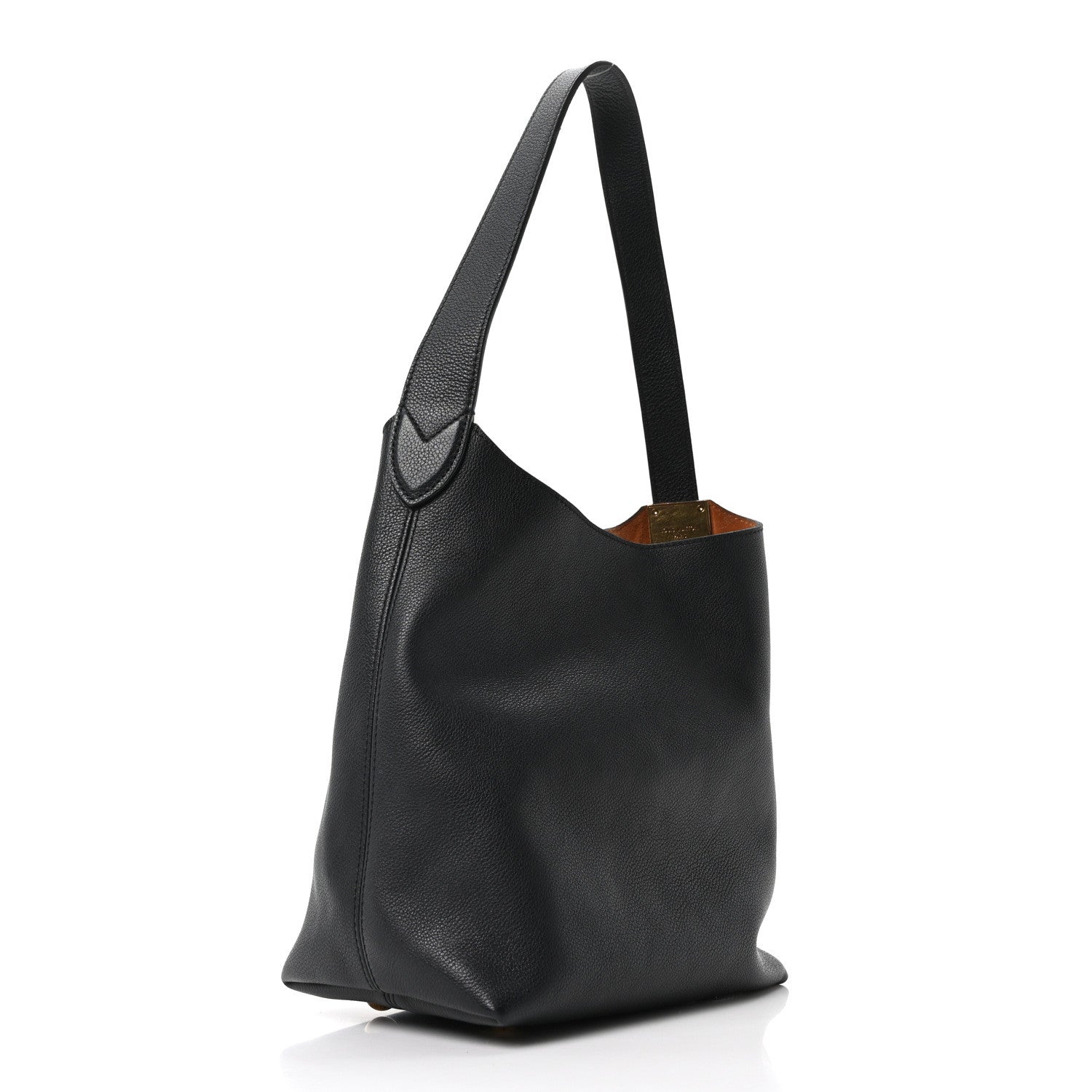 Louis Vuitton Grained Calfskin Low Key Hobo PM Black