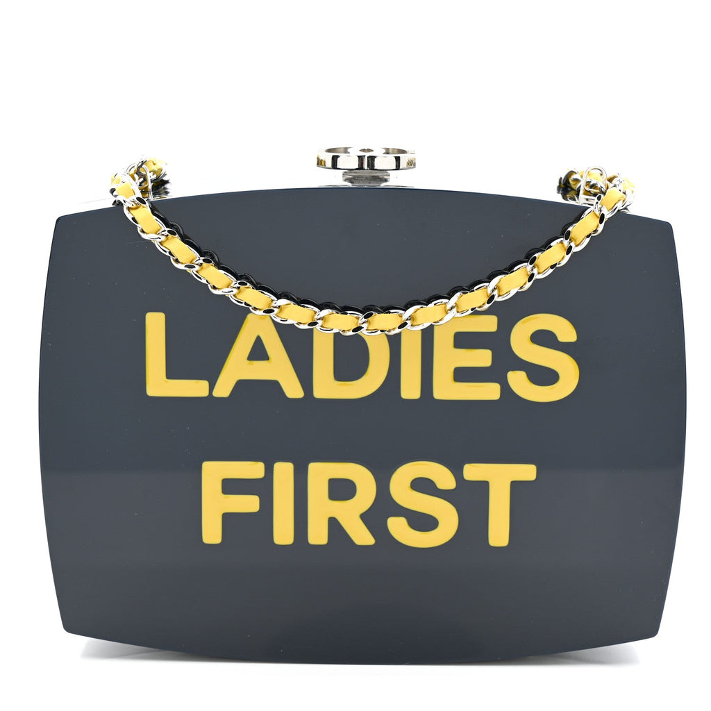 Chanel Plexiglass Evening In The Street 5x5=CC Small Clutch Dark Blue
