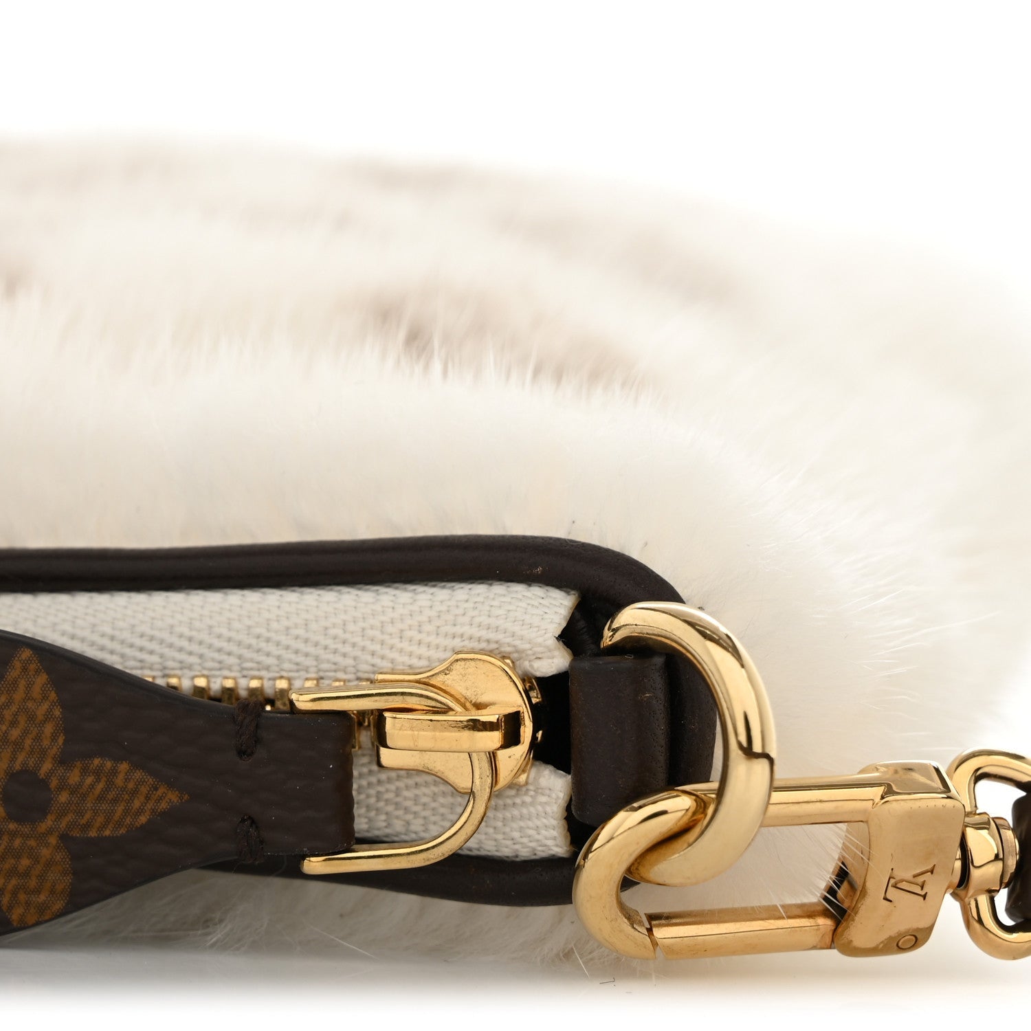 Louis Vuitton Monogram Mink Neo Pochette Milla Vision White