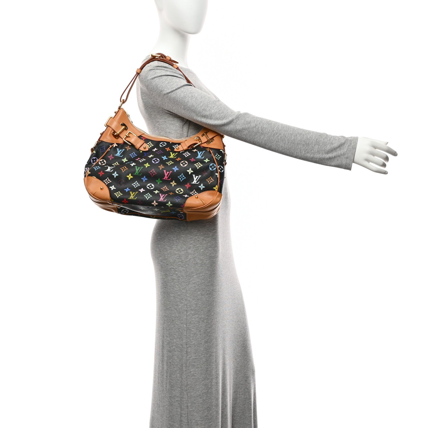 Louis Vuitton Monogram Multicolor Greta Black