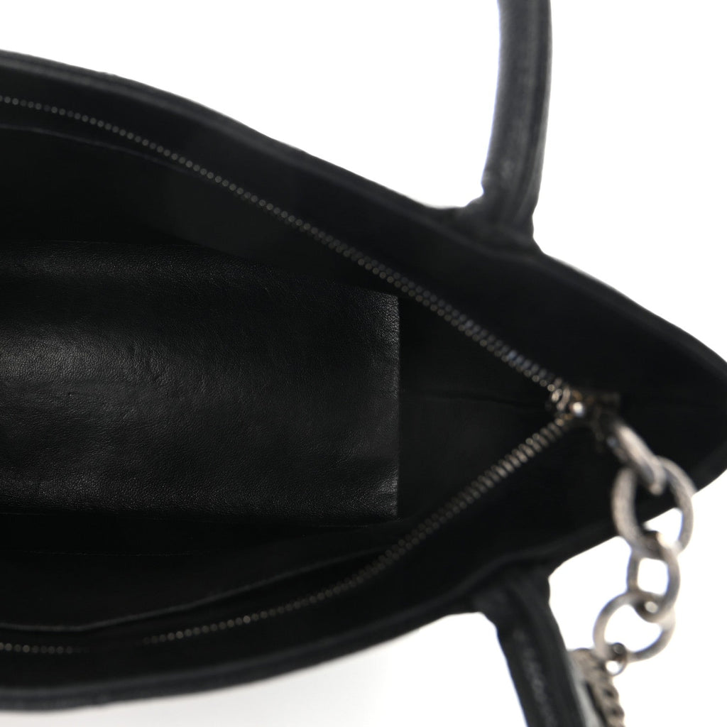 Chanel Caviar Quilted Medallion Tote Black