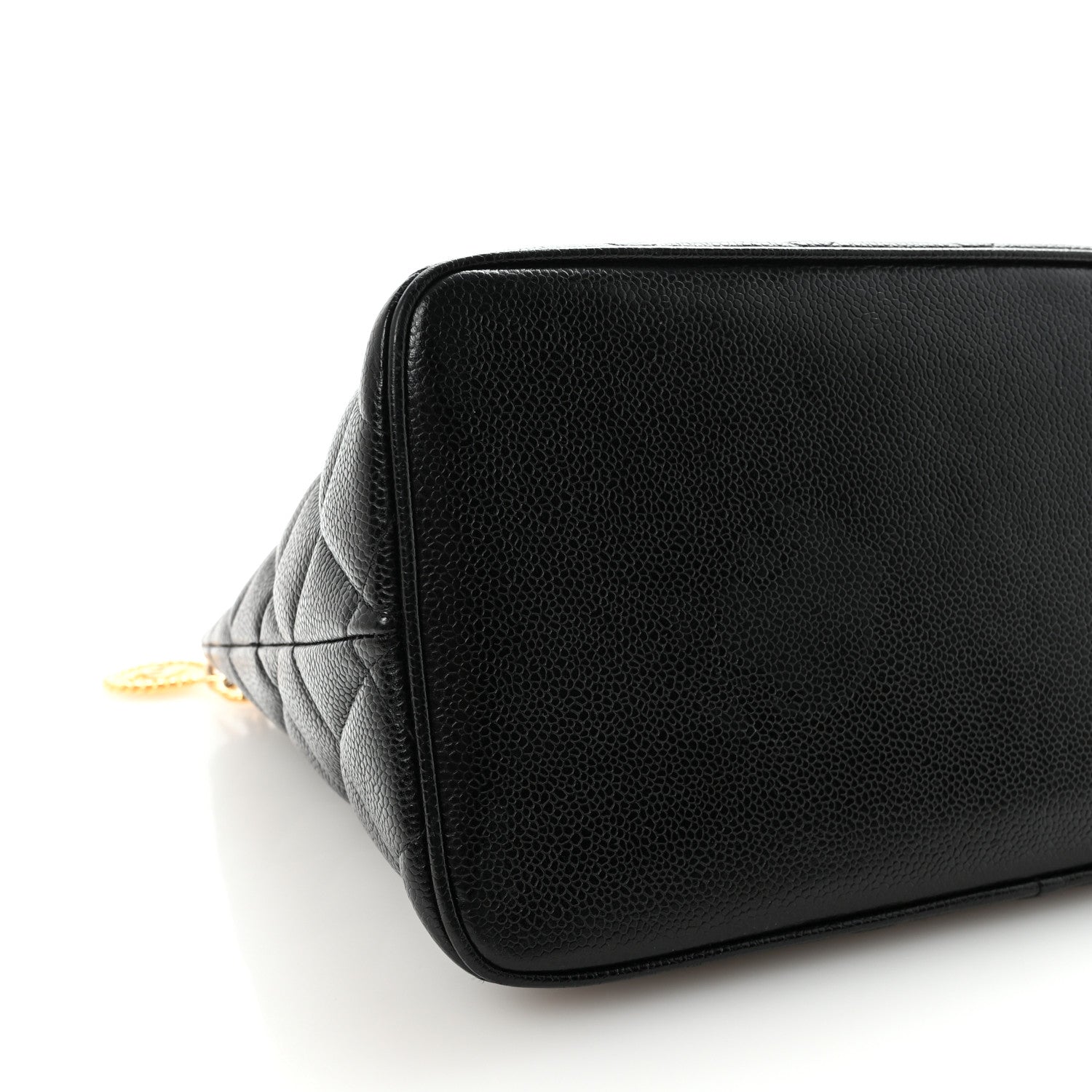 Chanel Caviar Quilted Medallion Tote Black