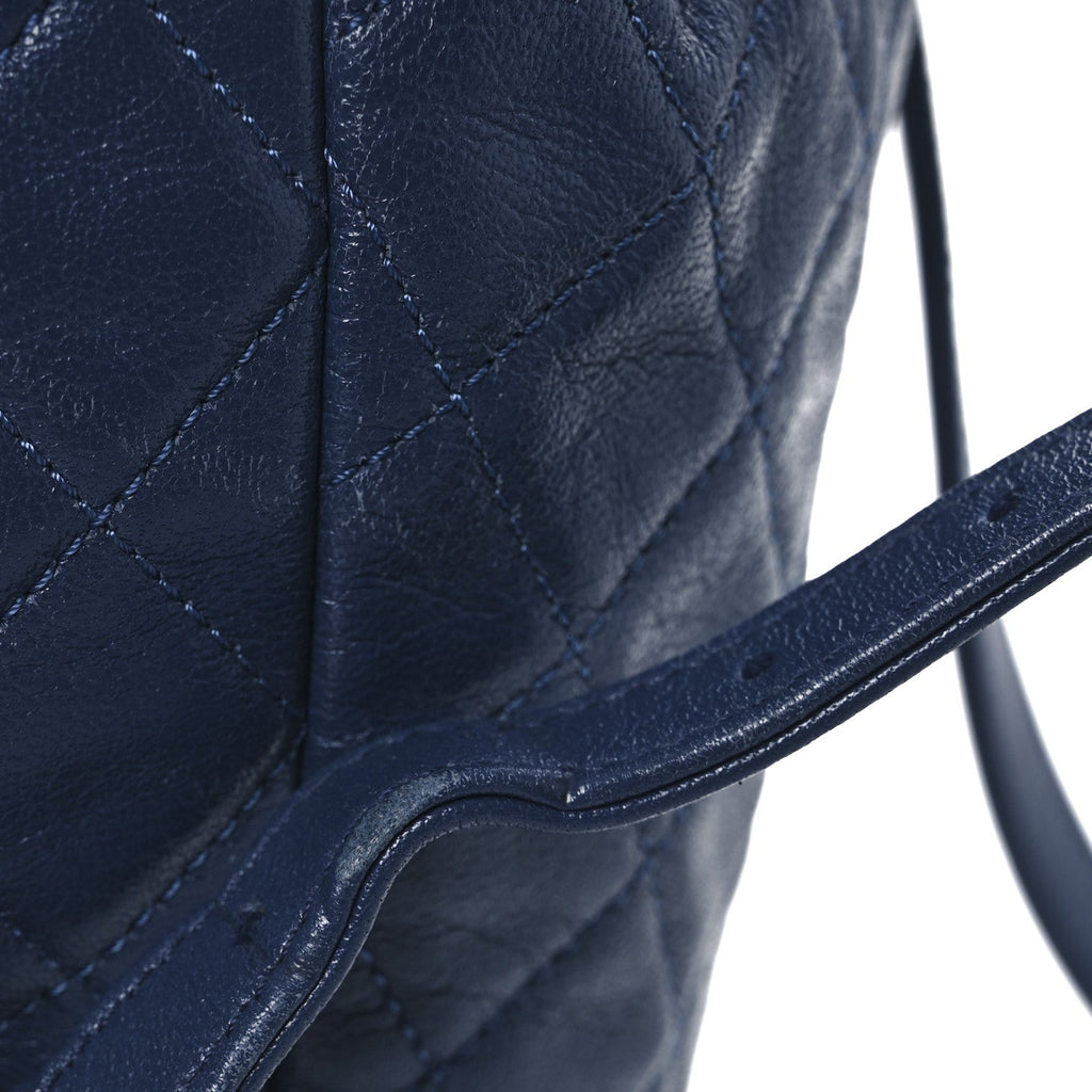 Chanel Calfskin Quilted Small Urban Spirit Backpack Blue