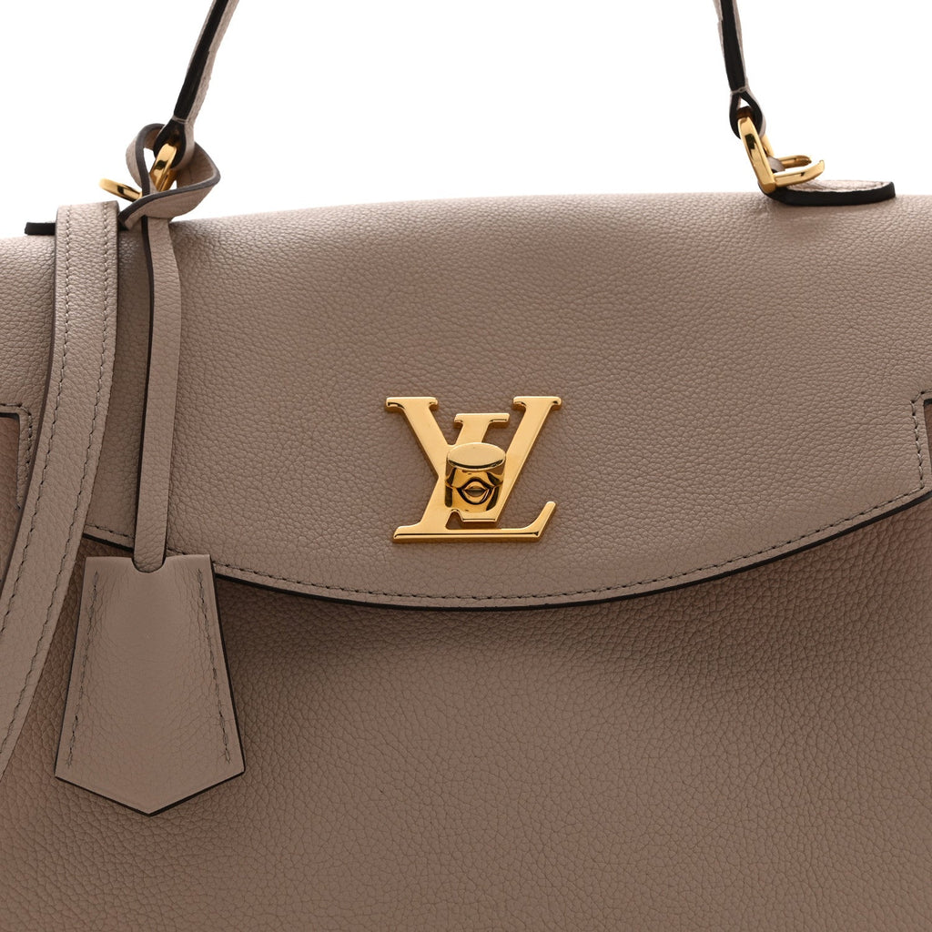 Louis Vuitton Soft Calfskin Lockme Ever MM Greige