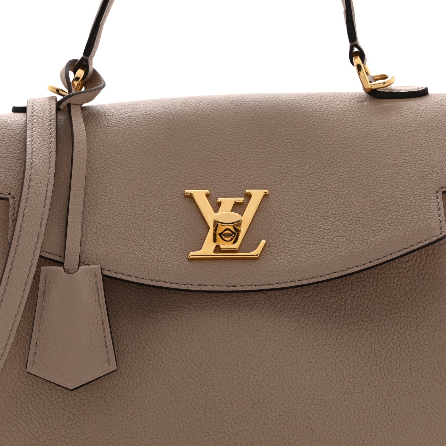 Louis Vuitton Soft Calfskin Lockme Ever MM Greige