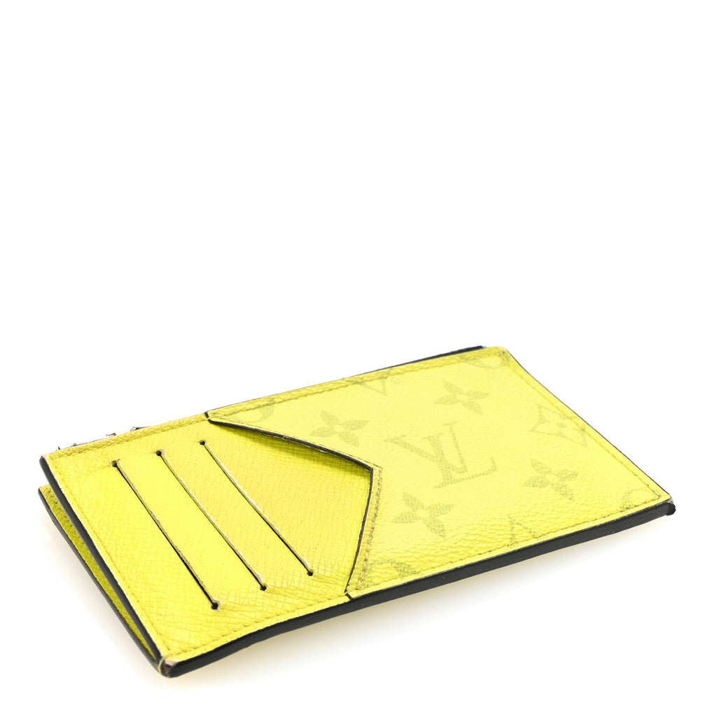 Louis Vuitton Taigarama Coin Card Holder Yellow