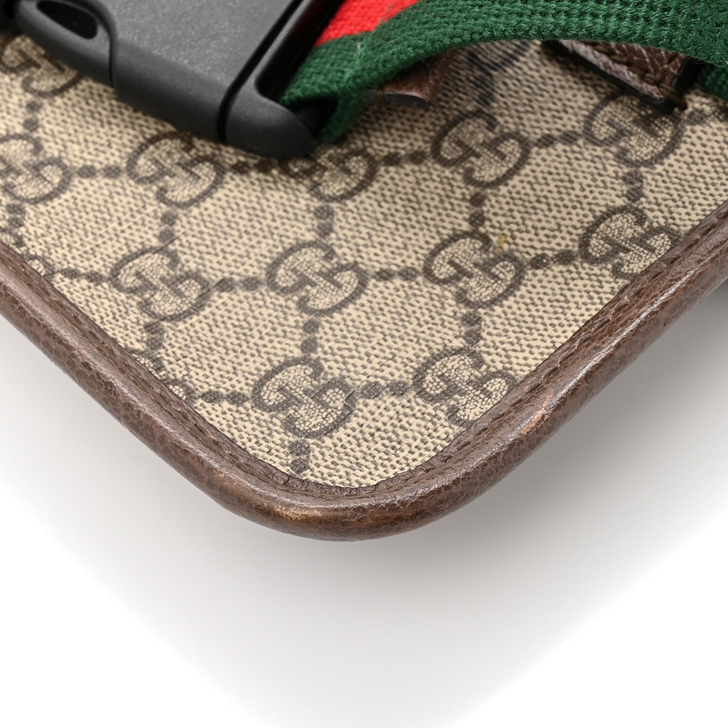 Gucci GG Supreme Monogram Neo Vintage Web Belt Bag Brown