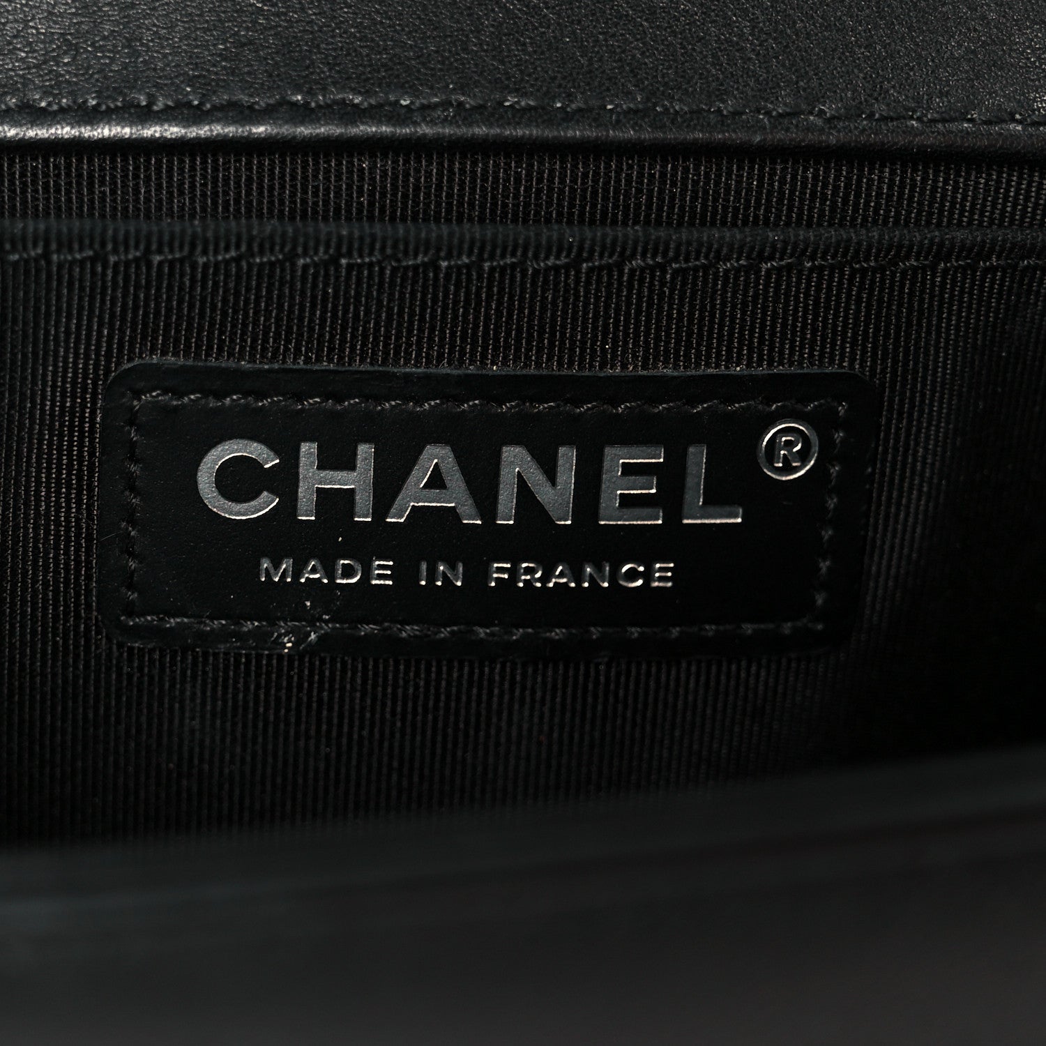 Chanel Lambskin Braided Woven Small Boy Flap Black
