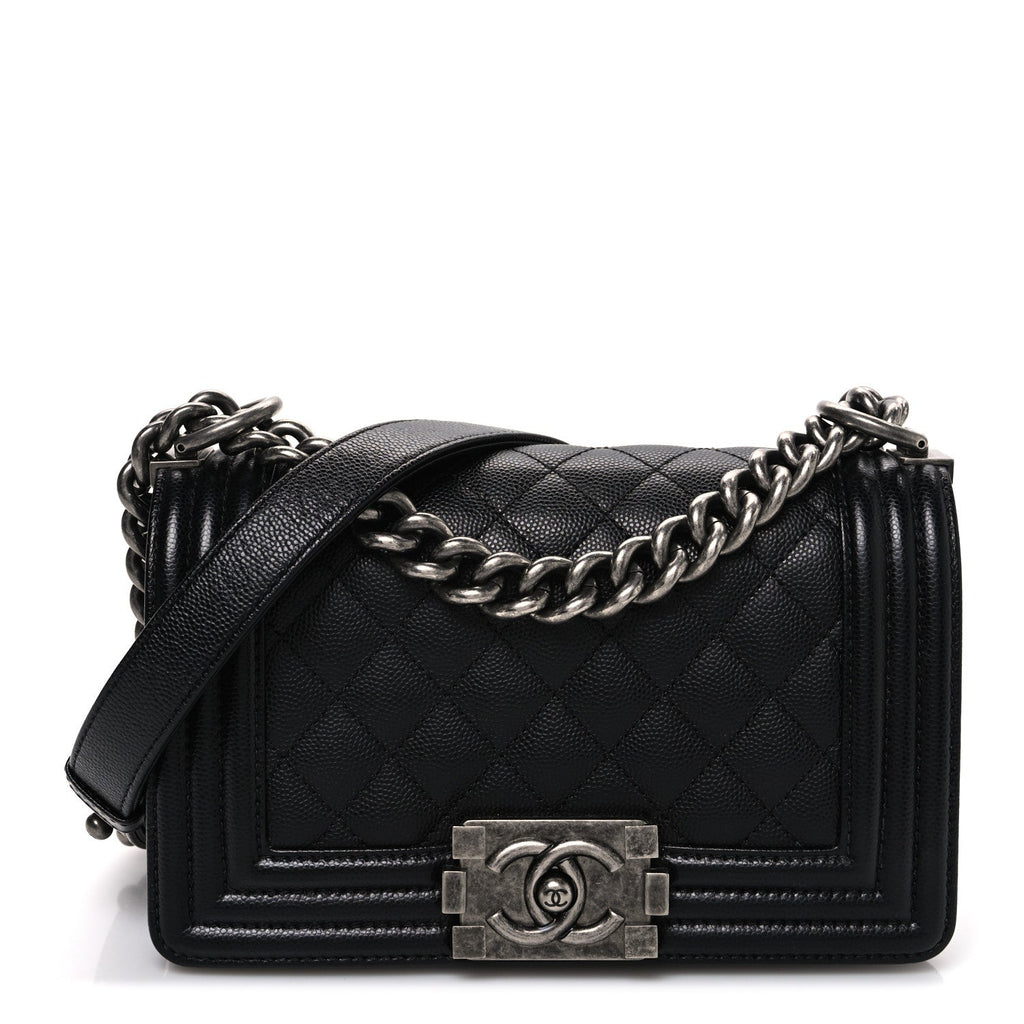 Chanel Caviar Quilted Small Boy Flap Black