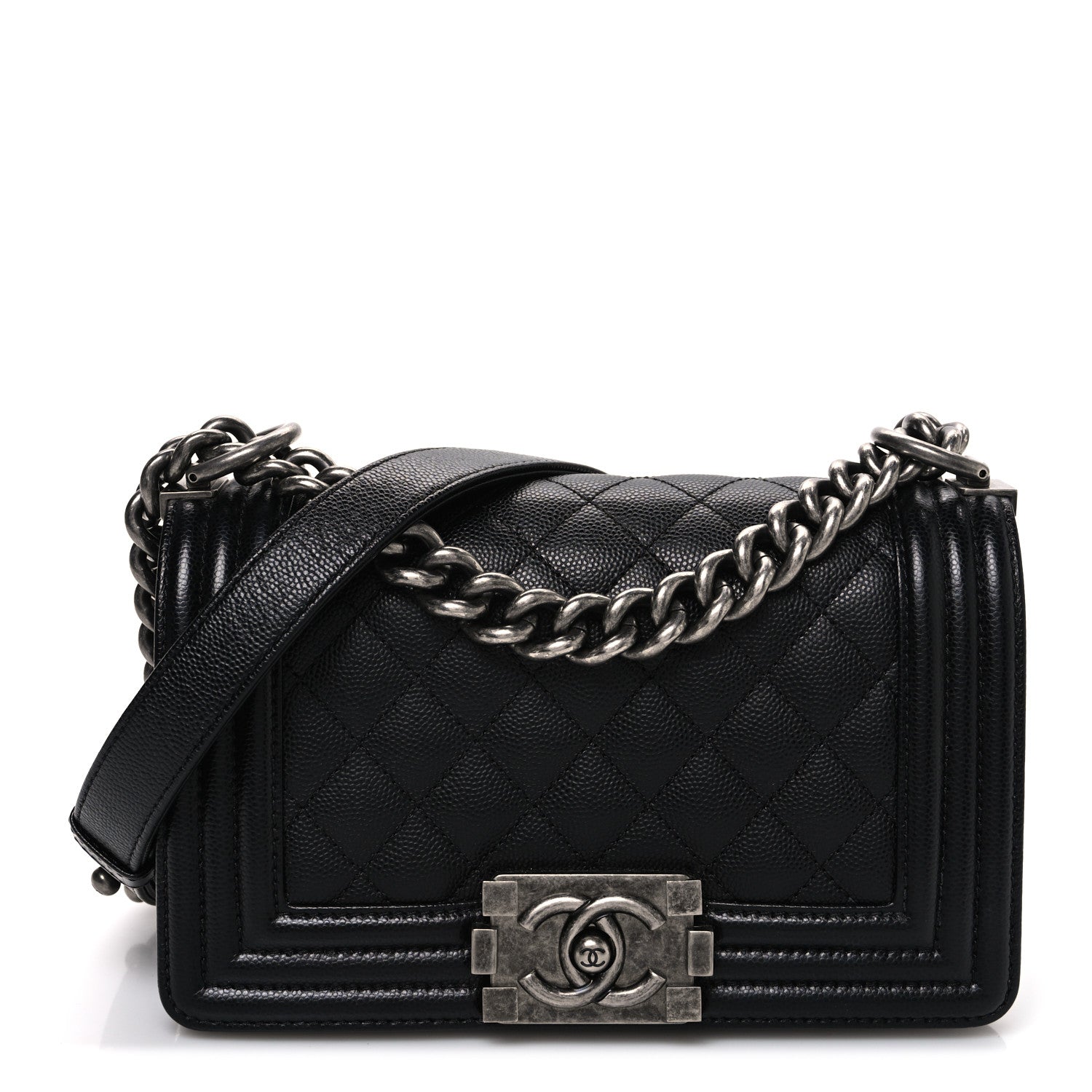Chanel Caviar Quilted Small Boy Flap Black