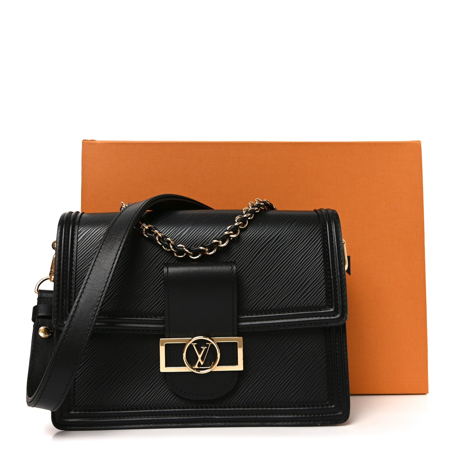 Louis Vuitton Epi Dauphine MM Black