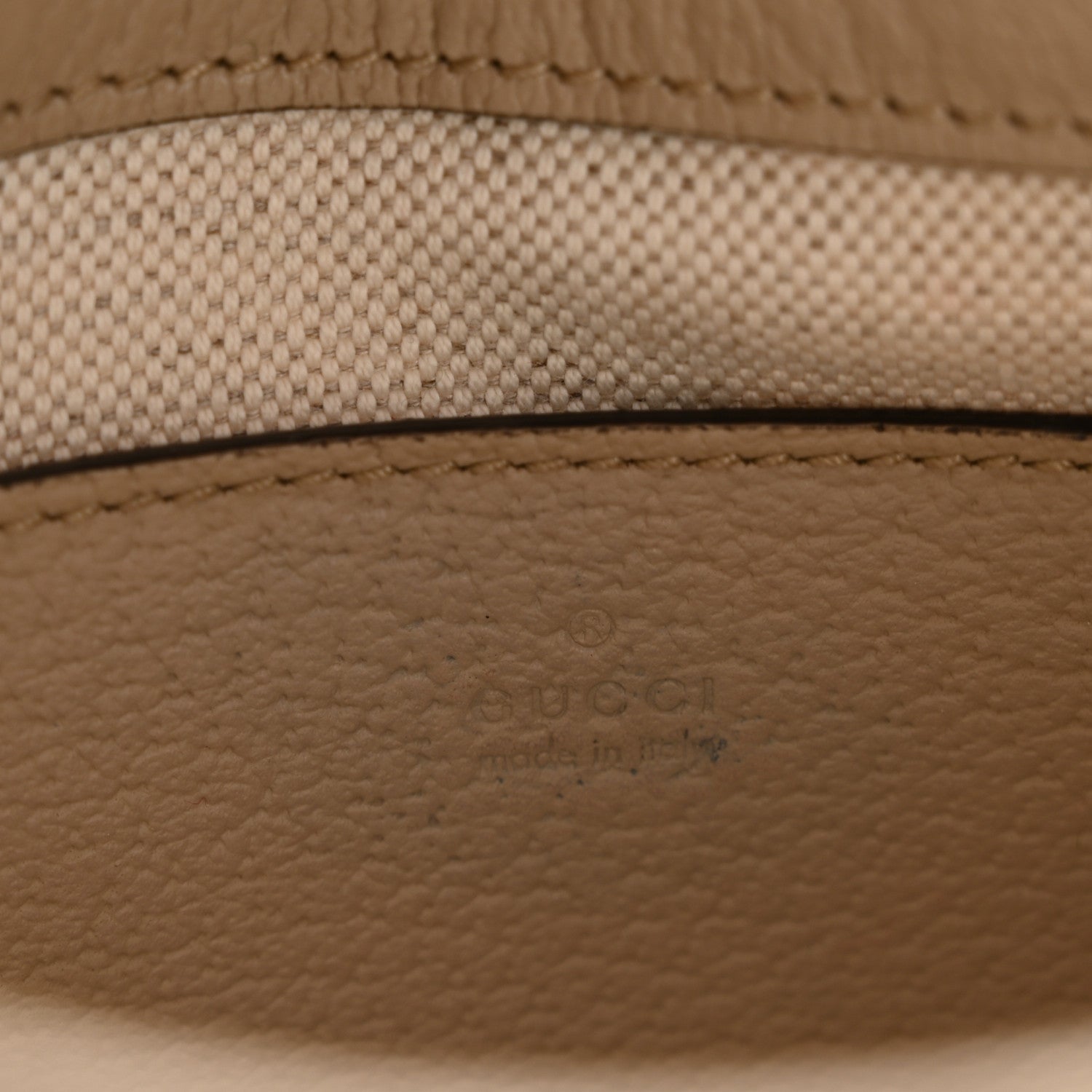 Gucci GG Supreme Monogram Textured Dollar Calfskin Mini Jackie 1961 Hobo Beige Mystic White Oatmeal