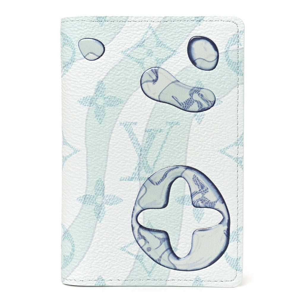 Louis Vuitton Monogram Aquagarden Pocket Organizer NM Crystal Blue