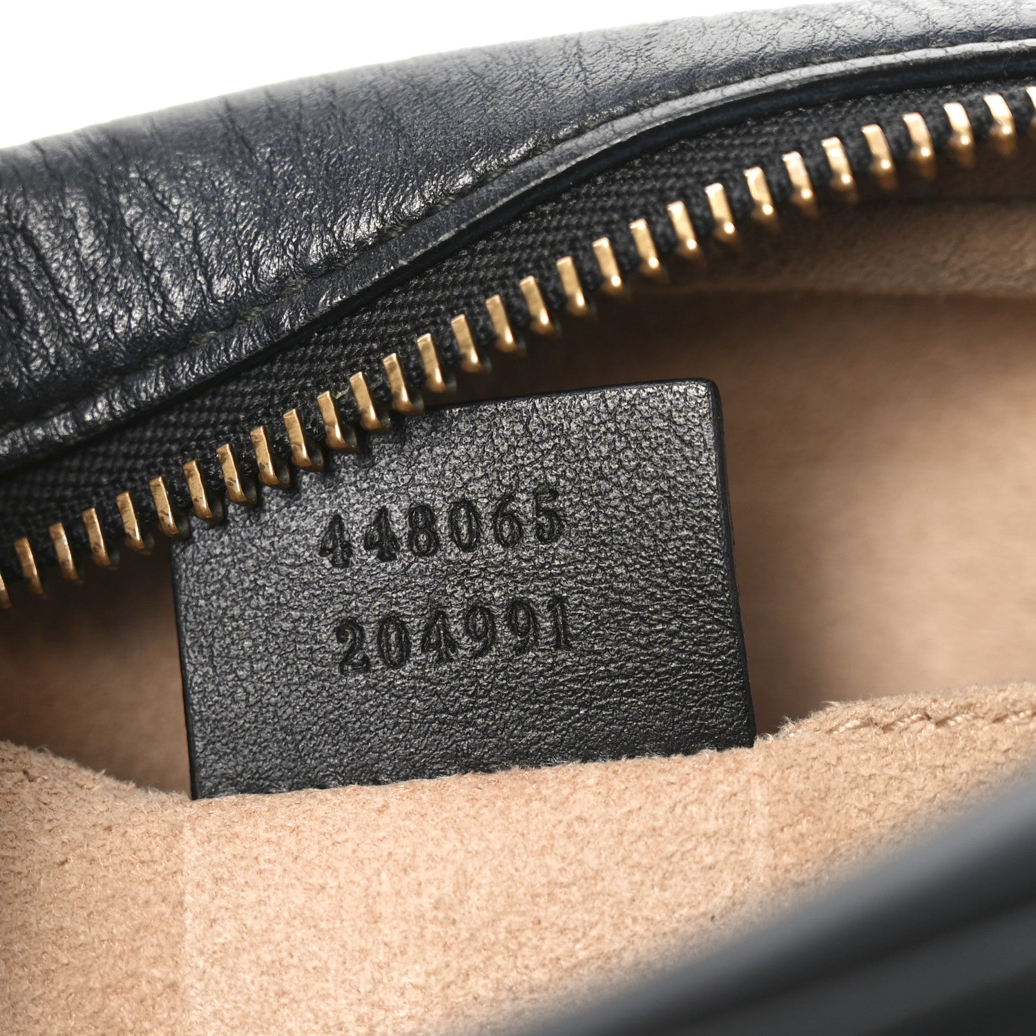 Gucci Calfskin Matelasse Mini GG Marmont Chain Shoulder Bag Black