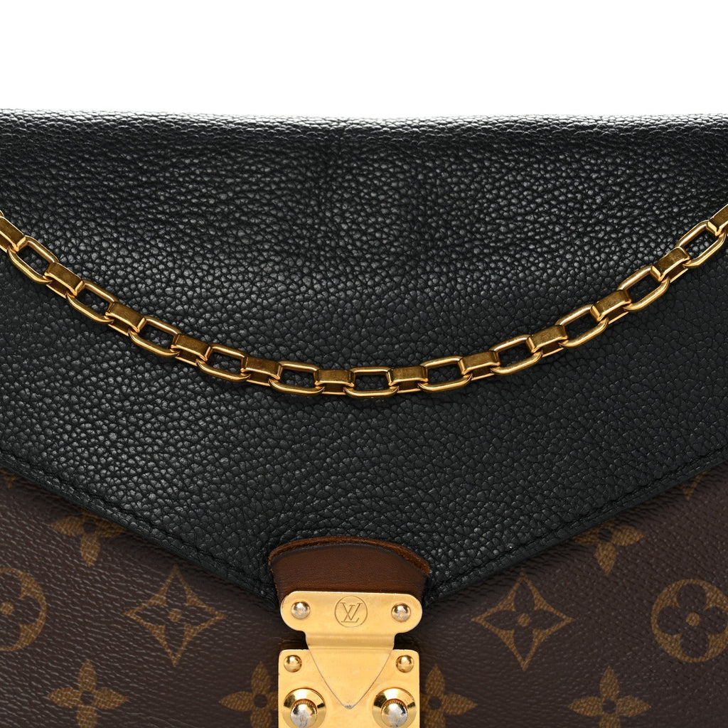 Louis Vuitton Monogram Pallas Chain Black