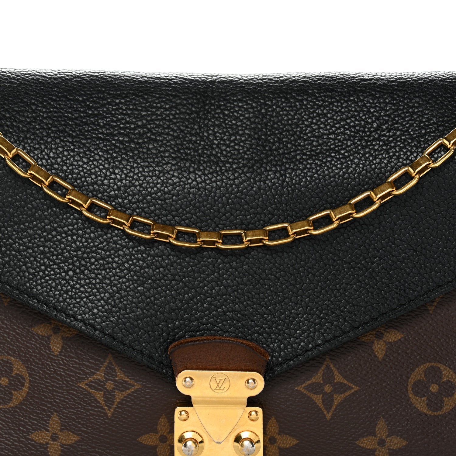Louis Vuitton Monogram Pallas Chain Black