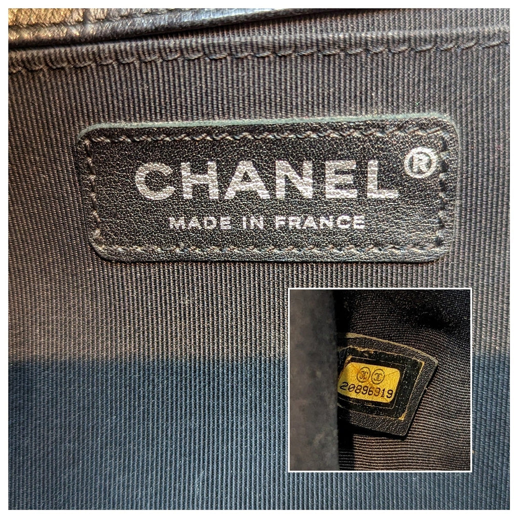 Chanel Black Quilted Calfskin Medium Boy Bag