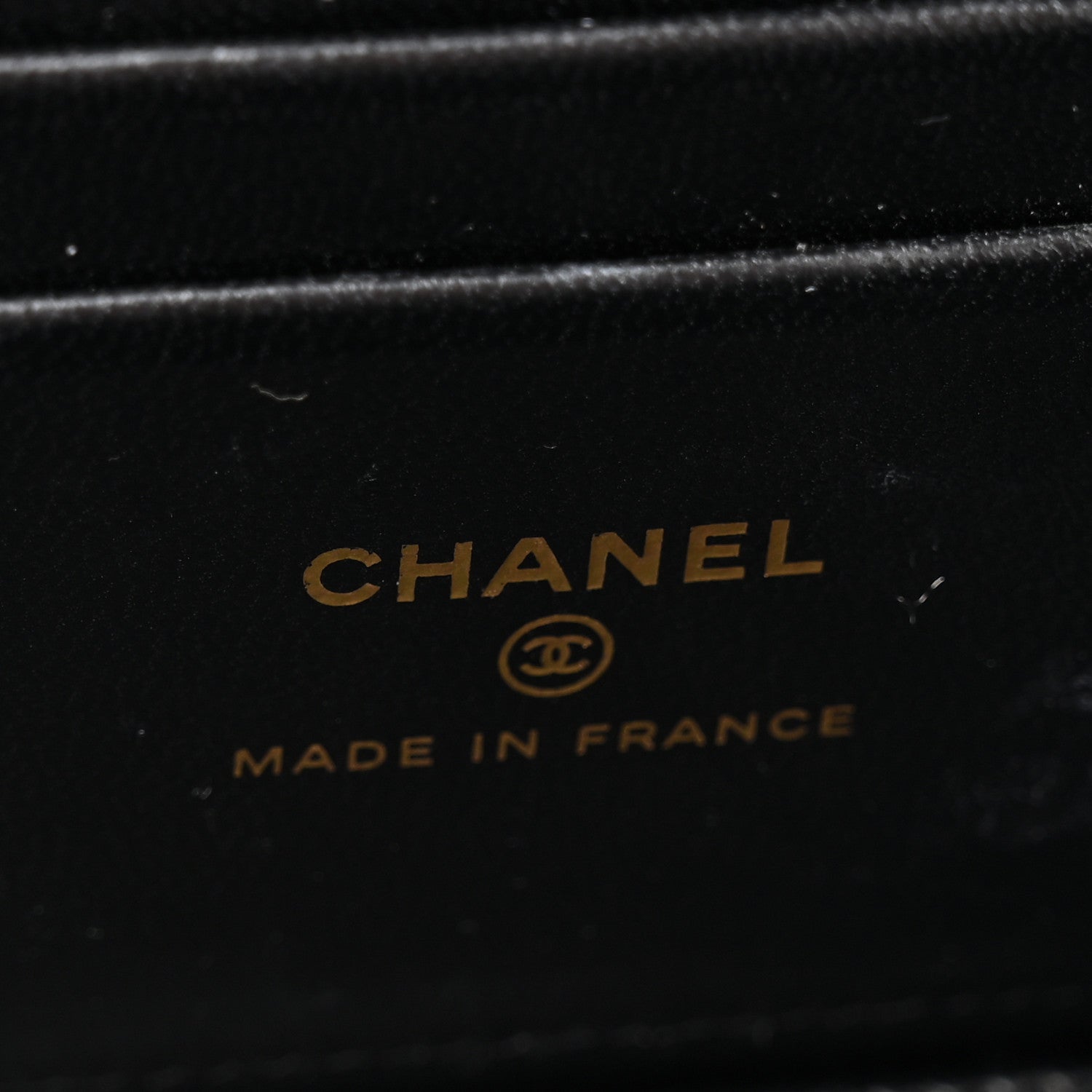 Chanel Lambskin Quilted Small Top Handle Vanity Case With Chain Black