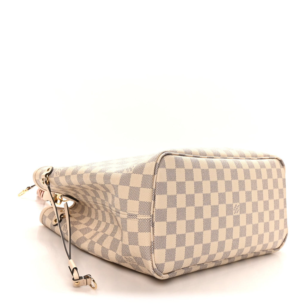 Louis Vuitton Damier Azur Braided Neverfull MM Pink