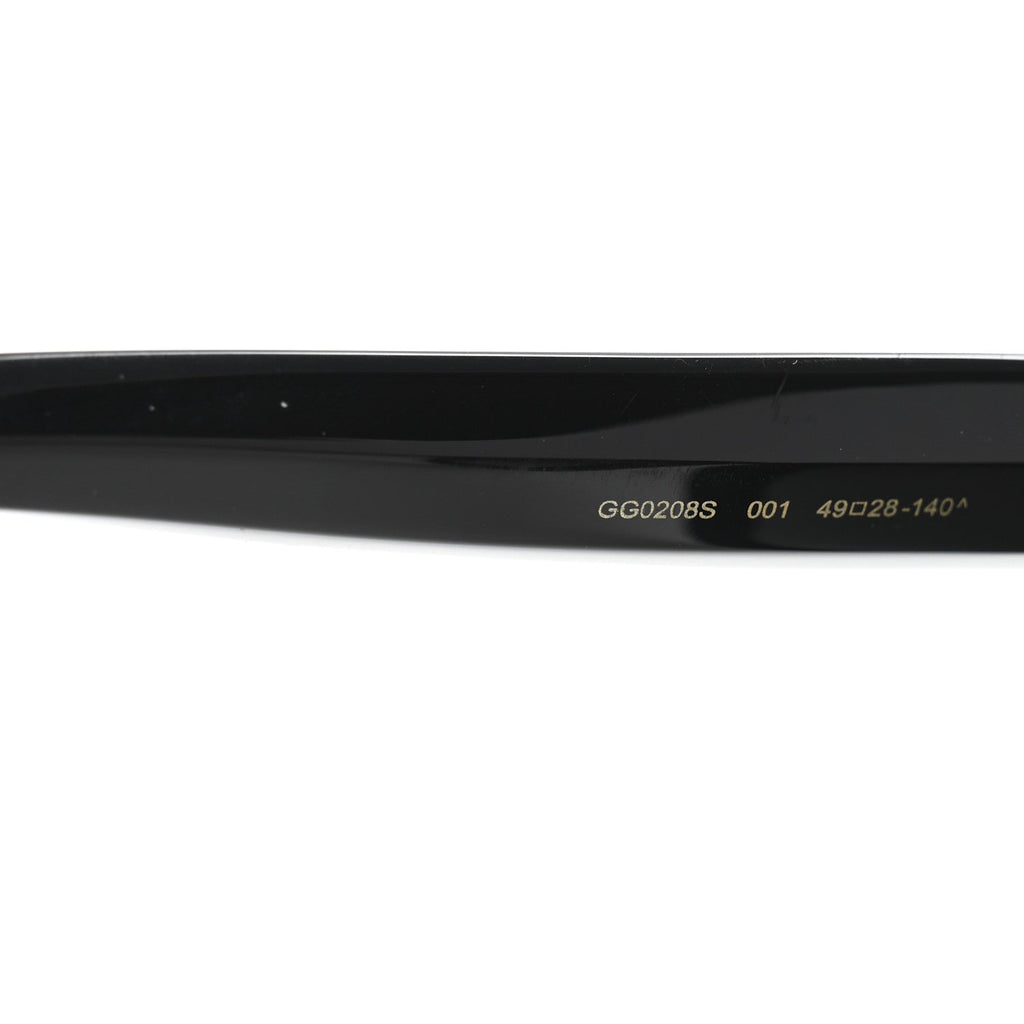 Gucci Round Frame Star Sunglasses GG0208S Black
