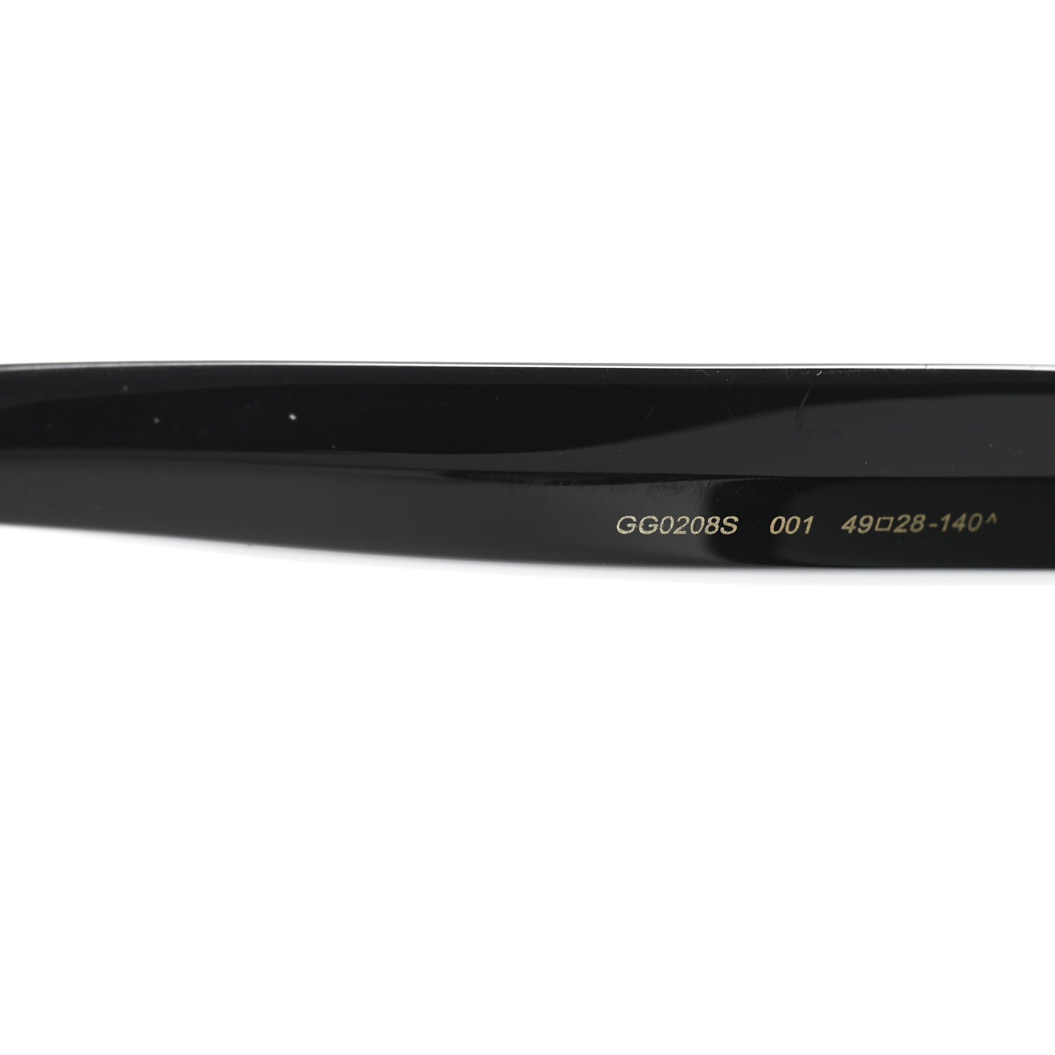 Gucci Round Frame Star Sunglasses GG0208S Black