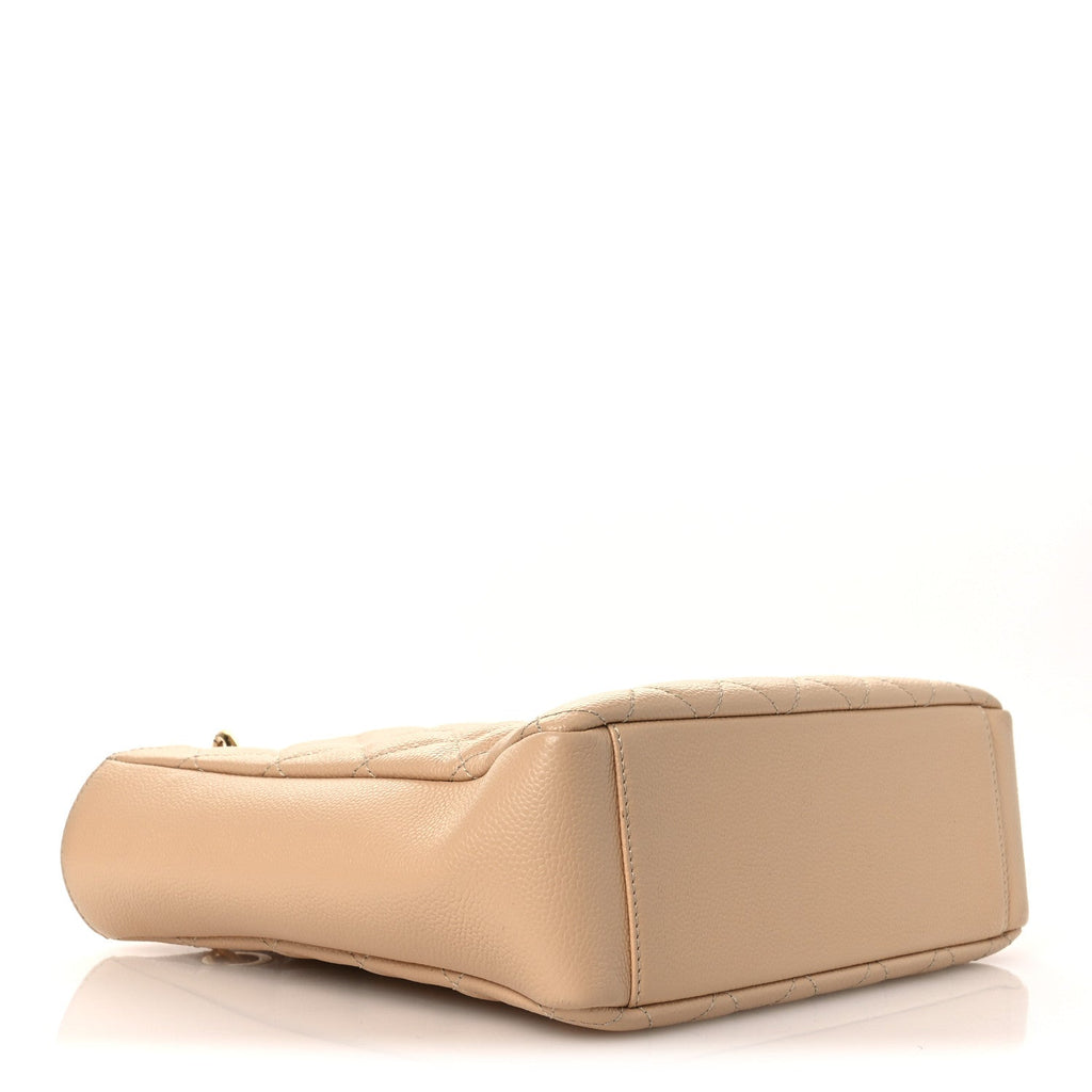Chanel Caviar Quilted Petit Shopping Tote PST Beige Clair