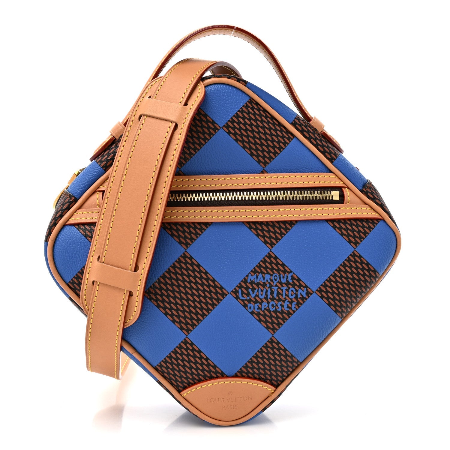 Louis Vuitton Damier Pop Chess Messenger Blue
