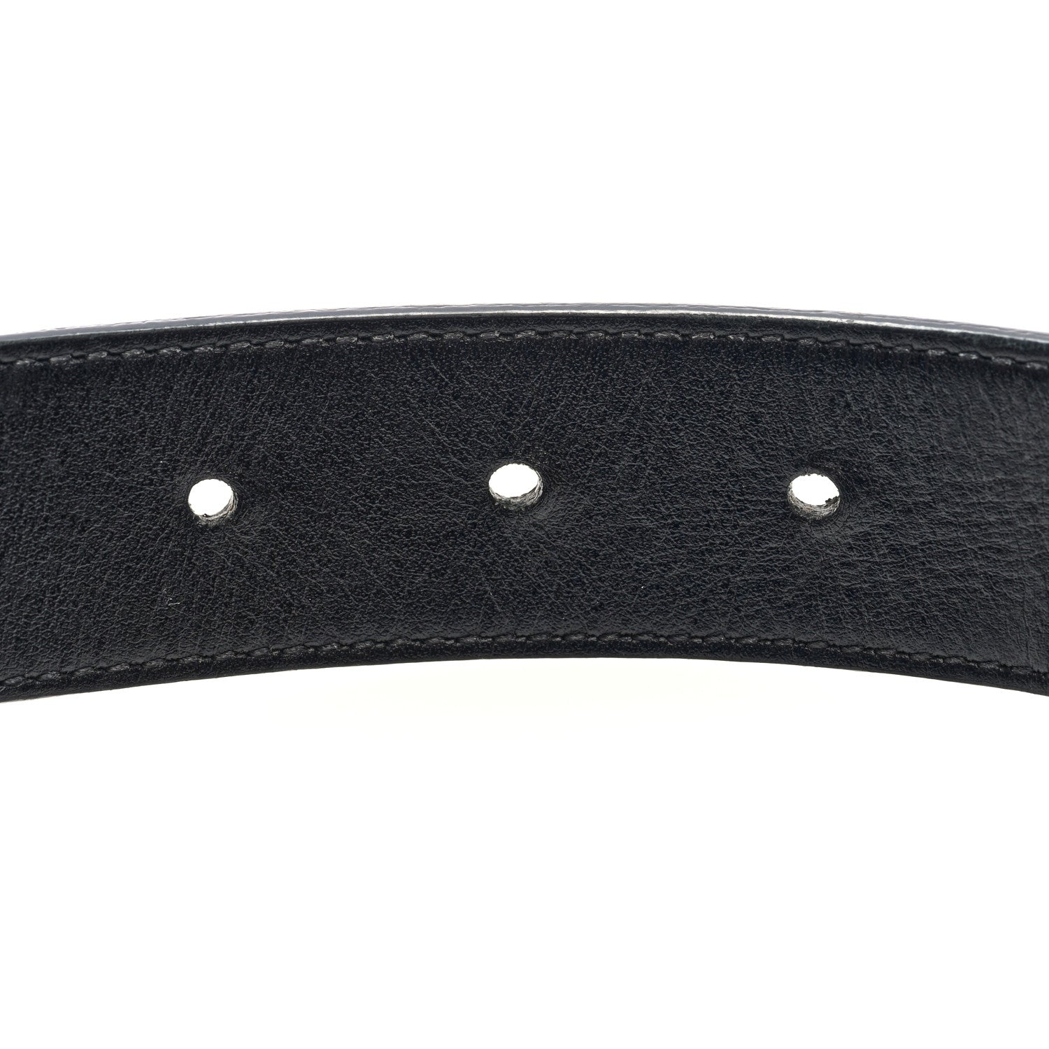 Gucci GG Supreme Monogram Plutone Calfskin Double G Reversible 30mm Belt 85 34 Beige Ebony Black
