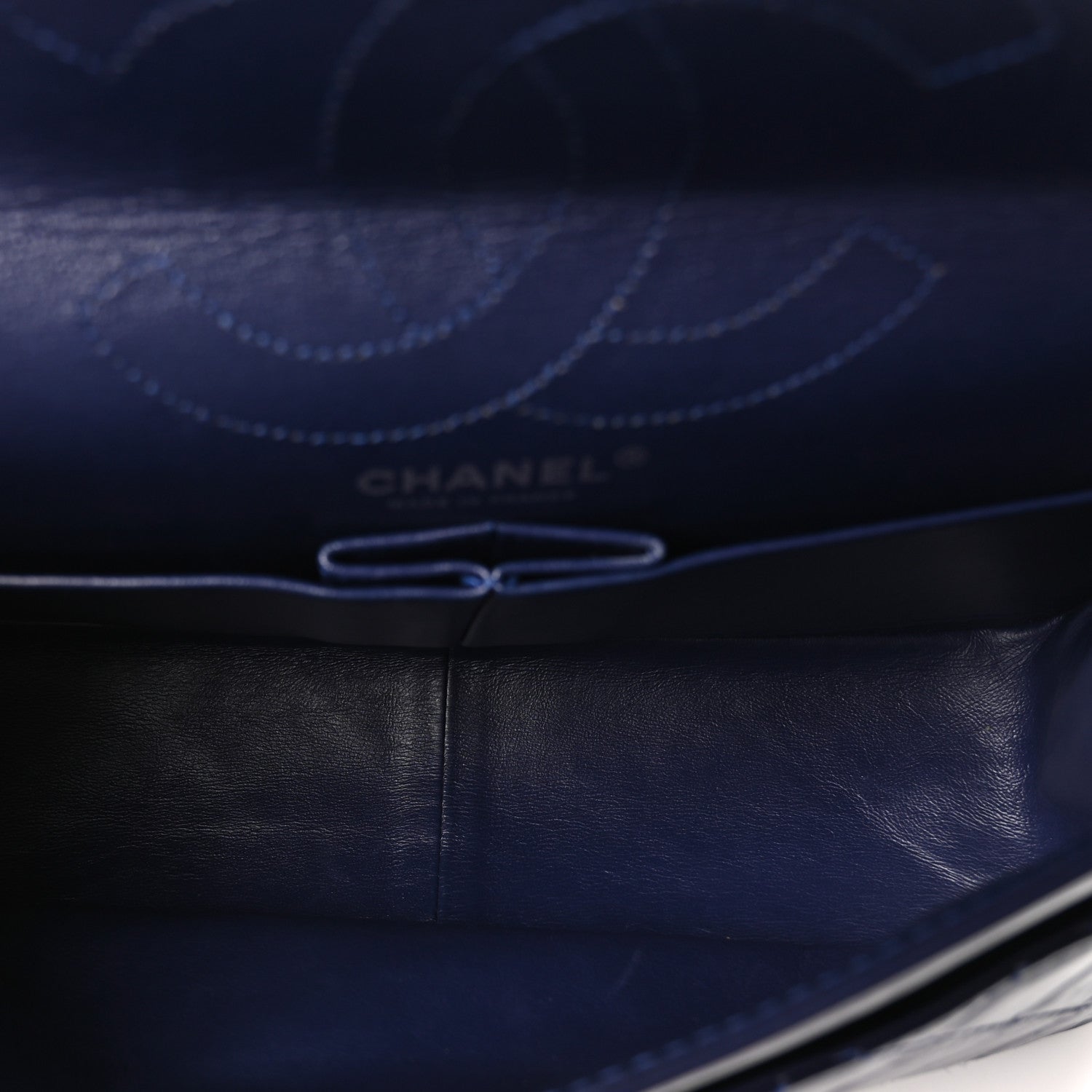 Chanel Aged Calfskin Quilted 2.55 Reissue 226 Flap Dark Blue