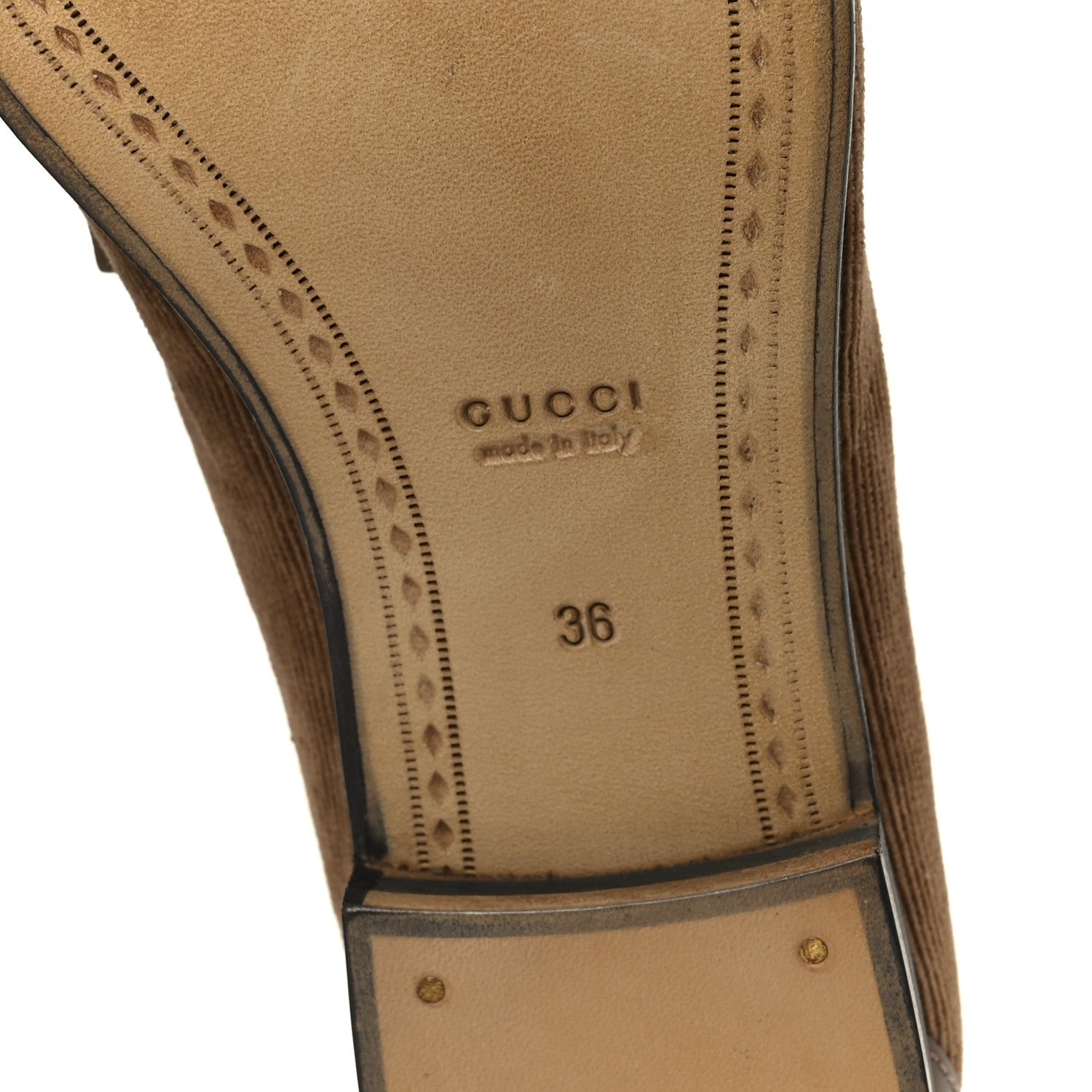 Gucci Corduroy Womens 1953 Horsebit Loafers 36 Velvety Camel