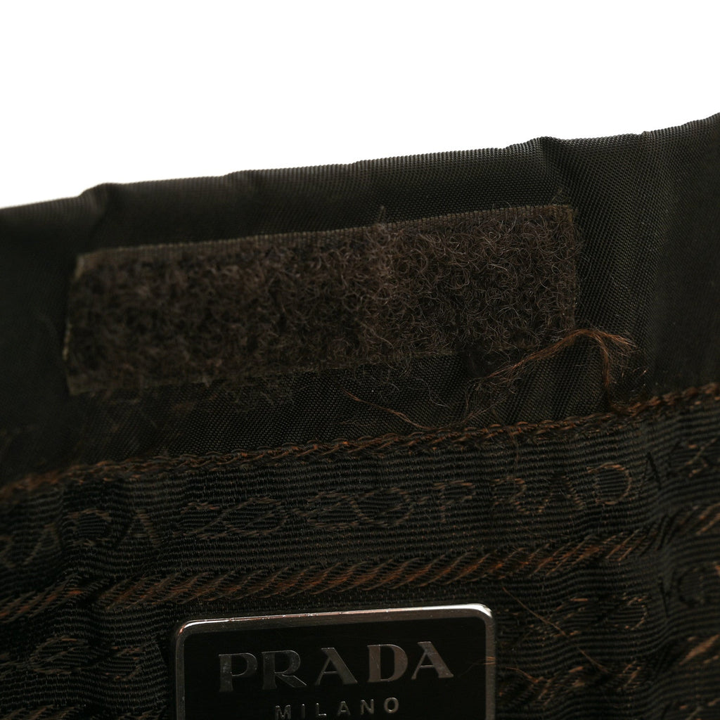 Prada Tessuto Nylon Shopping Tote Bruciato