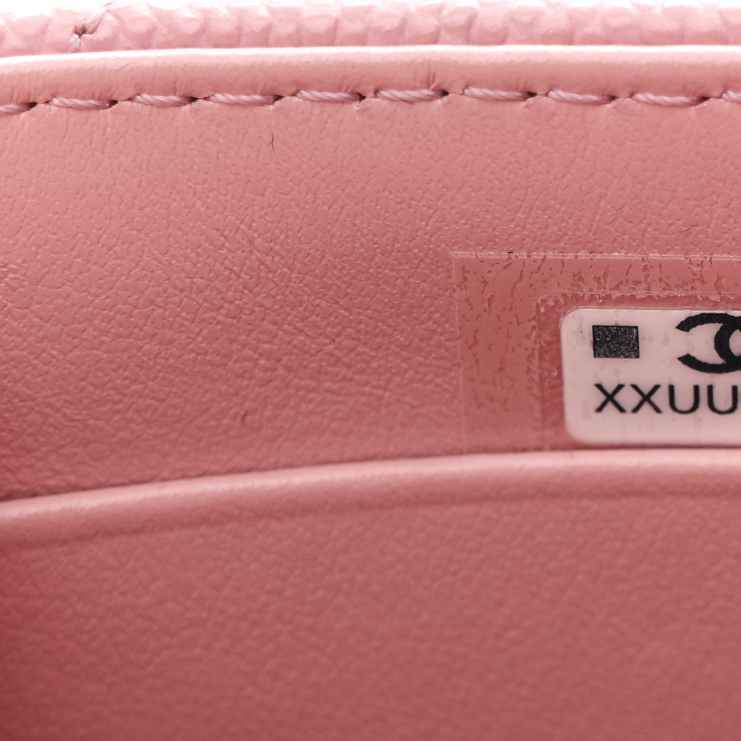 Chanel Caviar Quilted Nano Coco Handle Clutch With Chain Pink