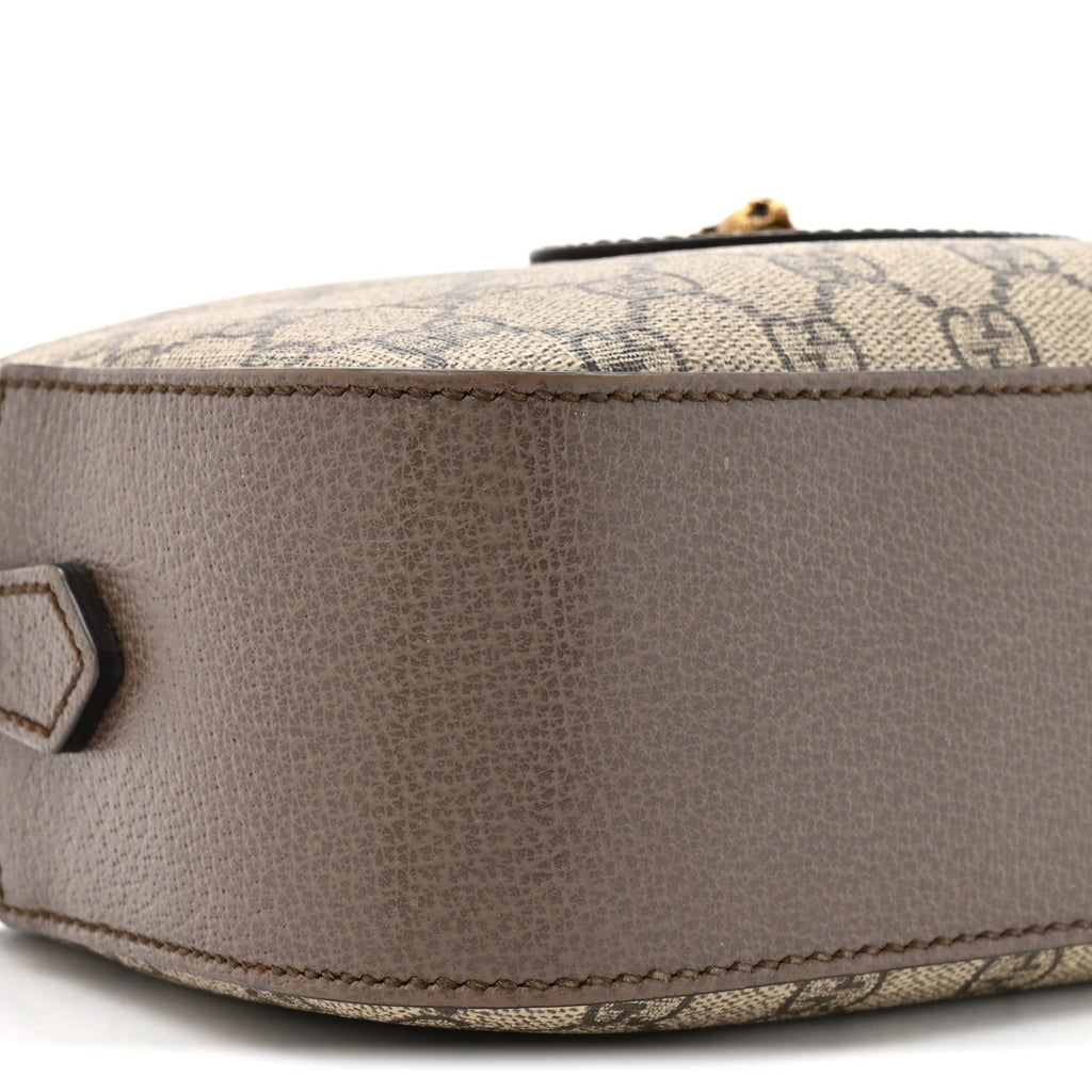 Gucci GG Supreme Monogram Web Neo Vintage Shoulder Bag Beige New Acero Crop